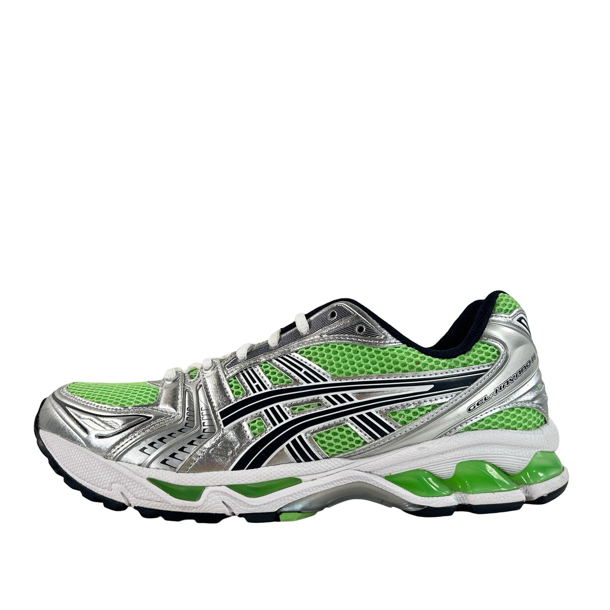 1202A056 300 ASICS Gel-Kayano 14 Bright Lime Midnight (Women's) [USED] - 11 W (Used)