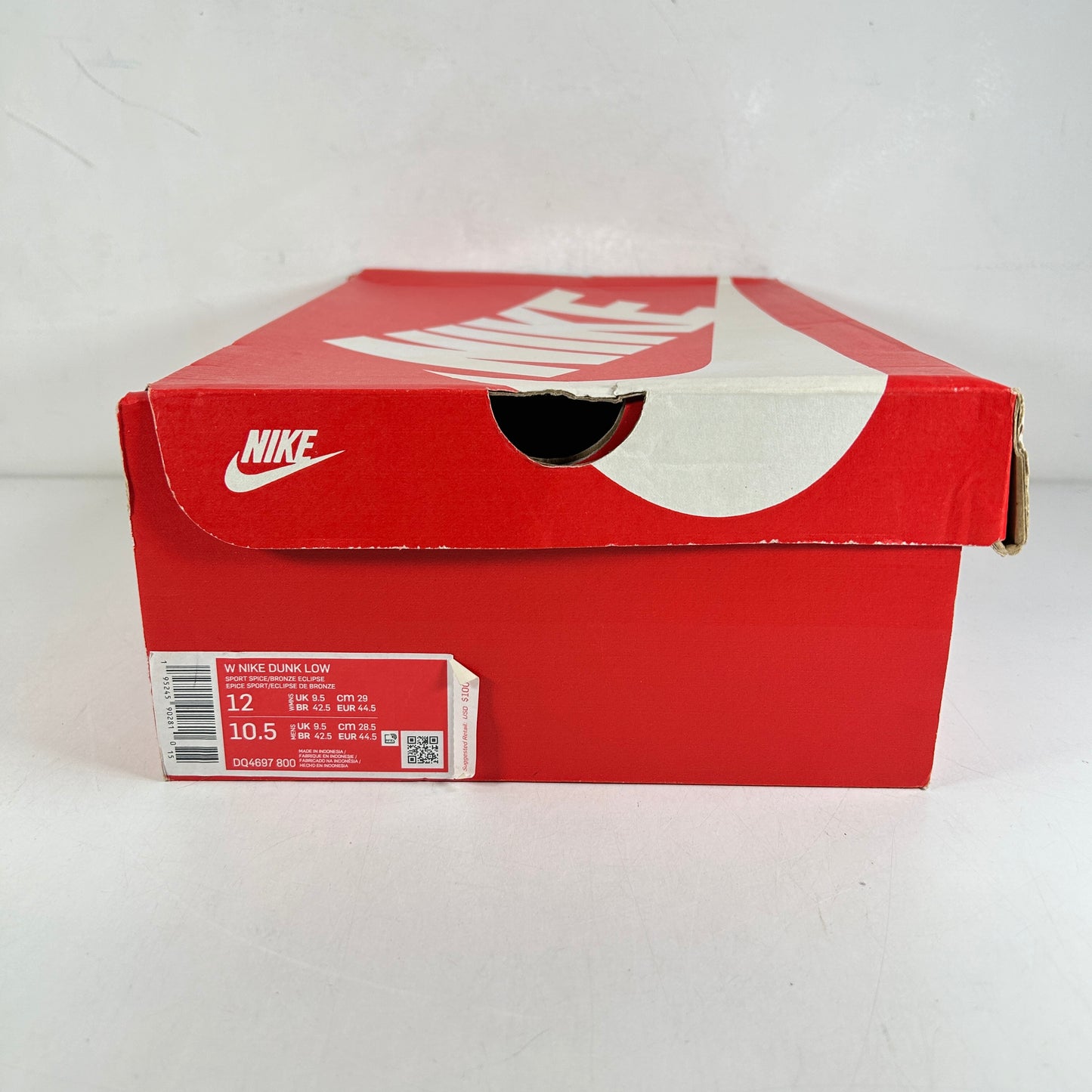DQ4697 800 Nike Dunk Low Bronze Eclipse [USED] - 12 W (Used)