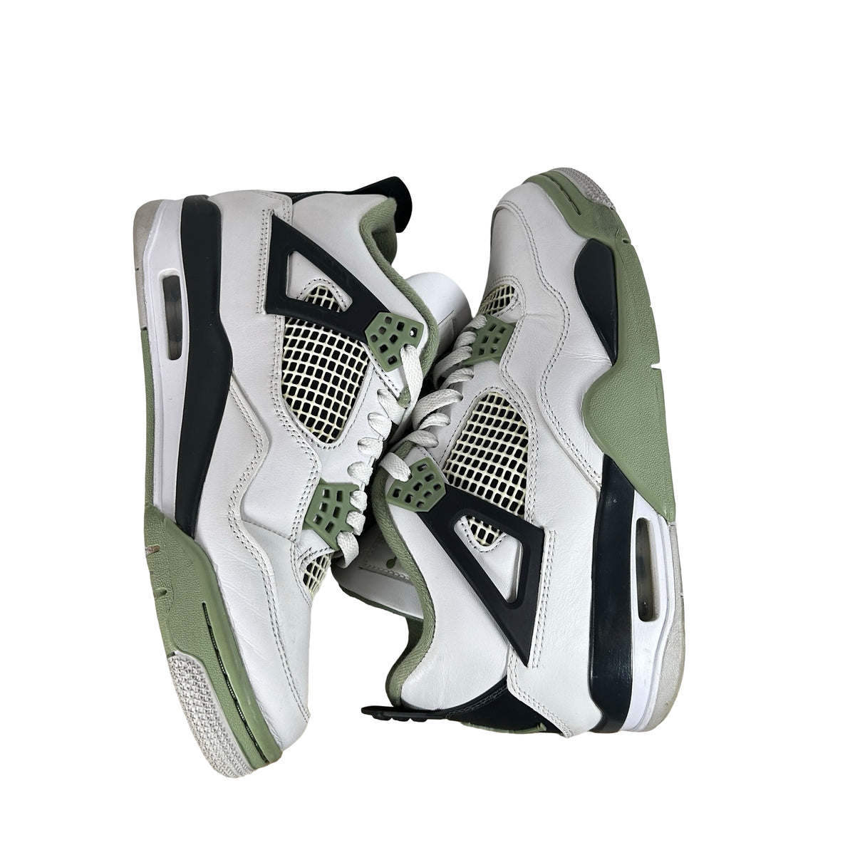 AQ9129 103 Jordan 4 Retro Seafoam (W) [USED] - 8.5 W (Used) (No Box)