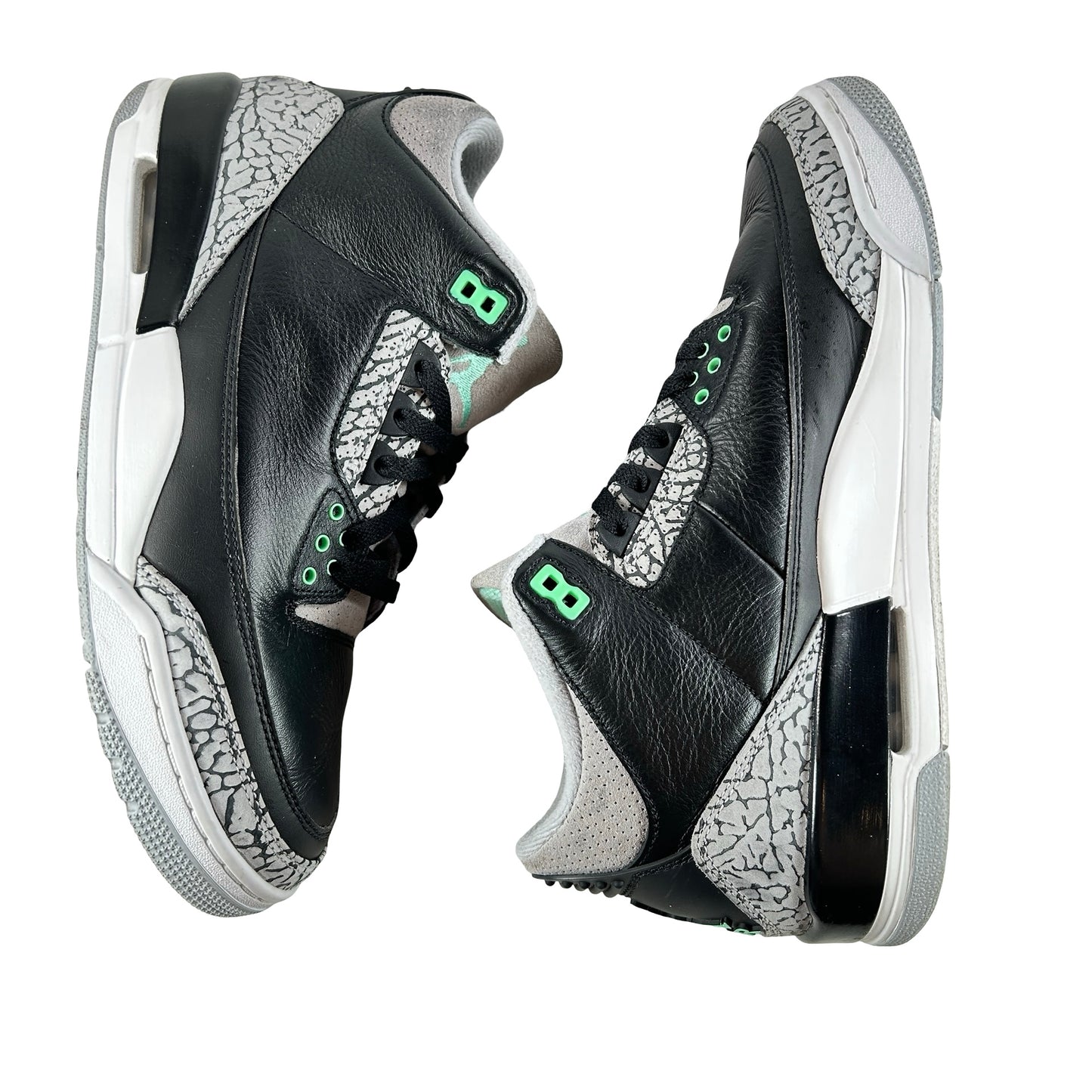 CT8532 031 Jordan 3 Retro Green Glow [USED] - 10.5 M (Used) (No Box)
