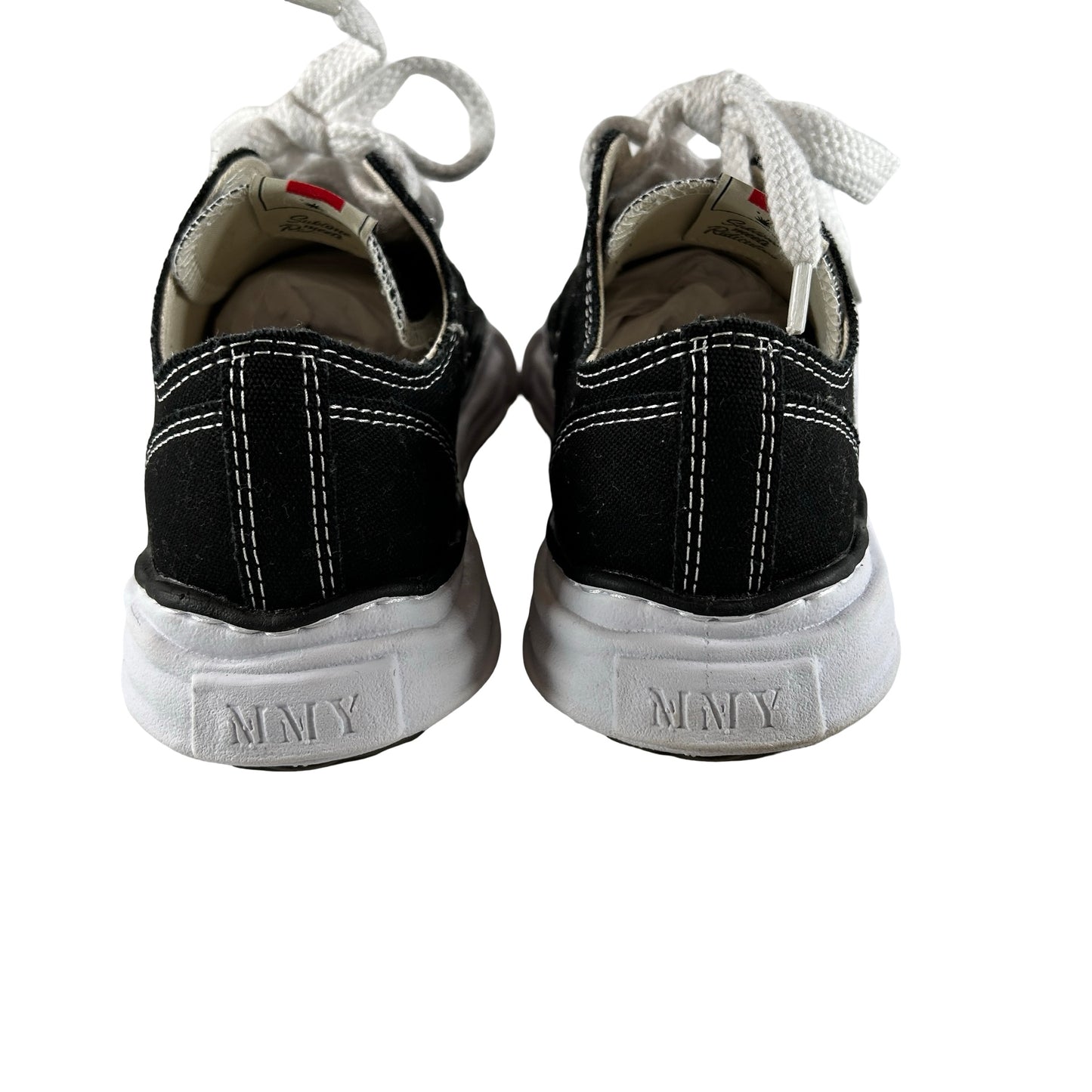 A01FW702 BLK Maison Mihara Yasuhiro Peterson OG Sole Canvas Low Black [USED] - 41 EU (Used)