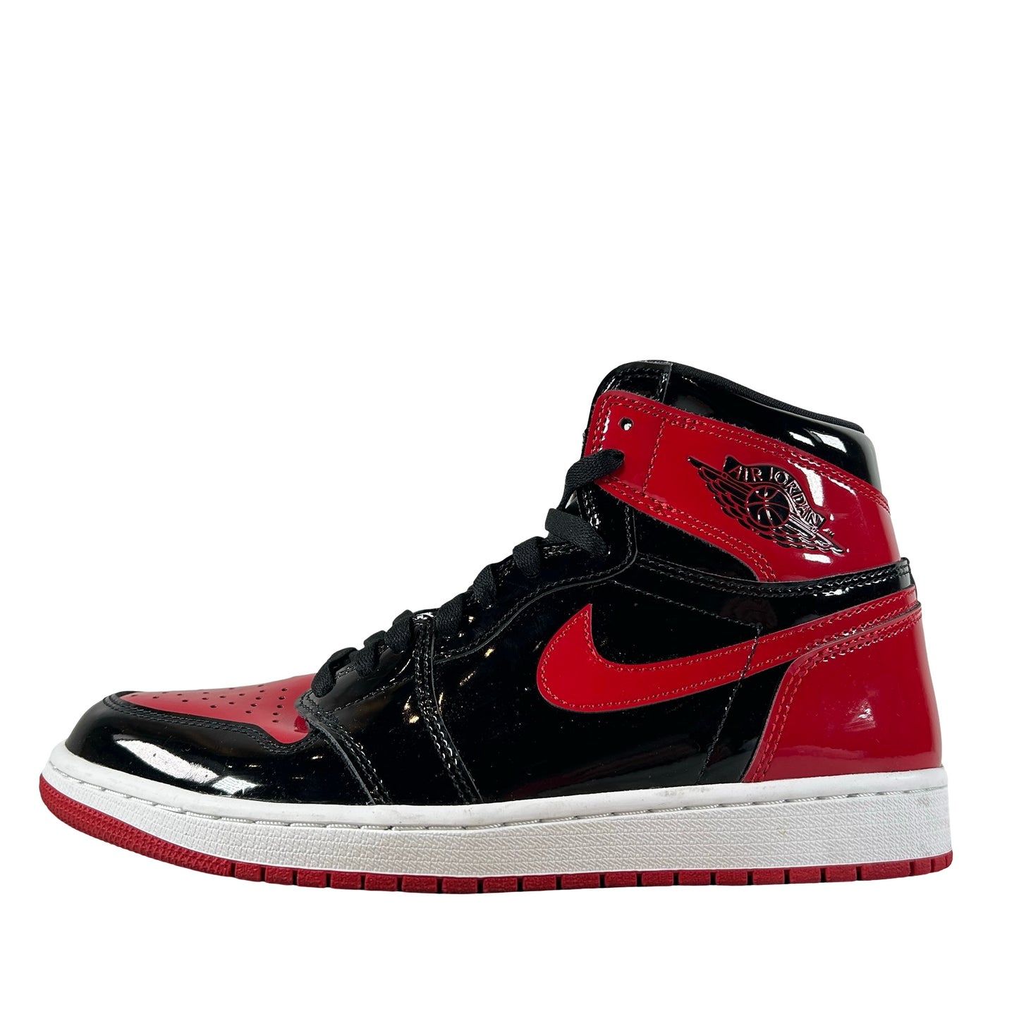 555088 063 Jordan 1 Retro High OG Patent Bred [USED] - 9.5 M (Used8)