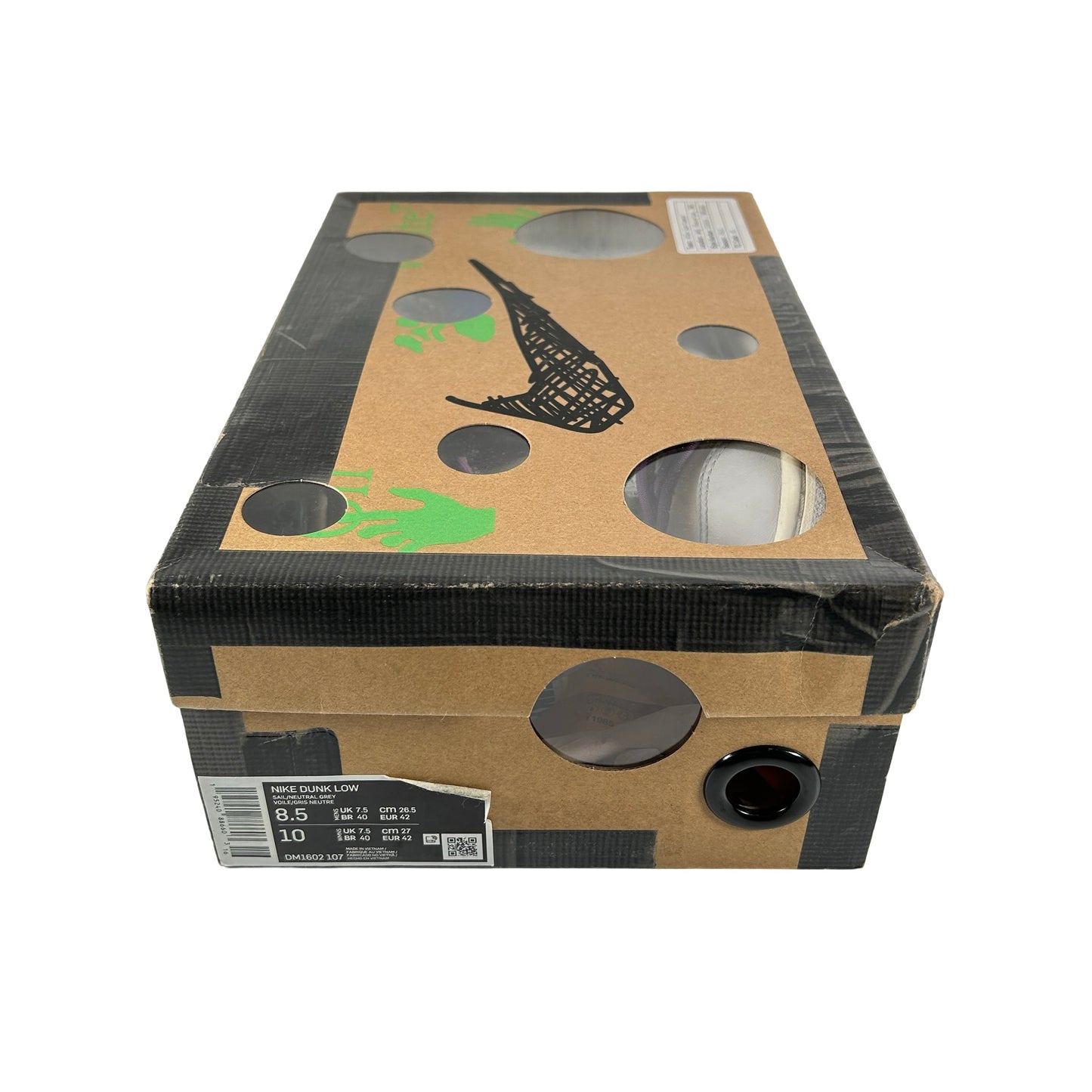 DM1602 107 Nike Dunk Low Off-White Lot 48 [USED] - 8.5 M (Used)