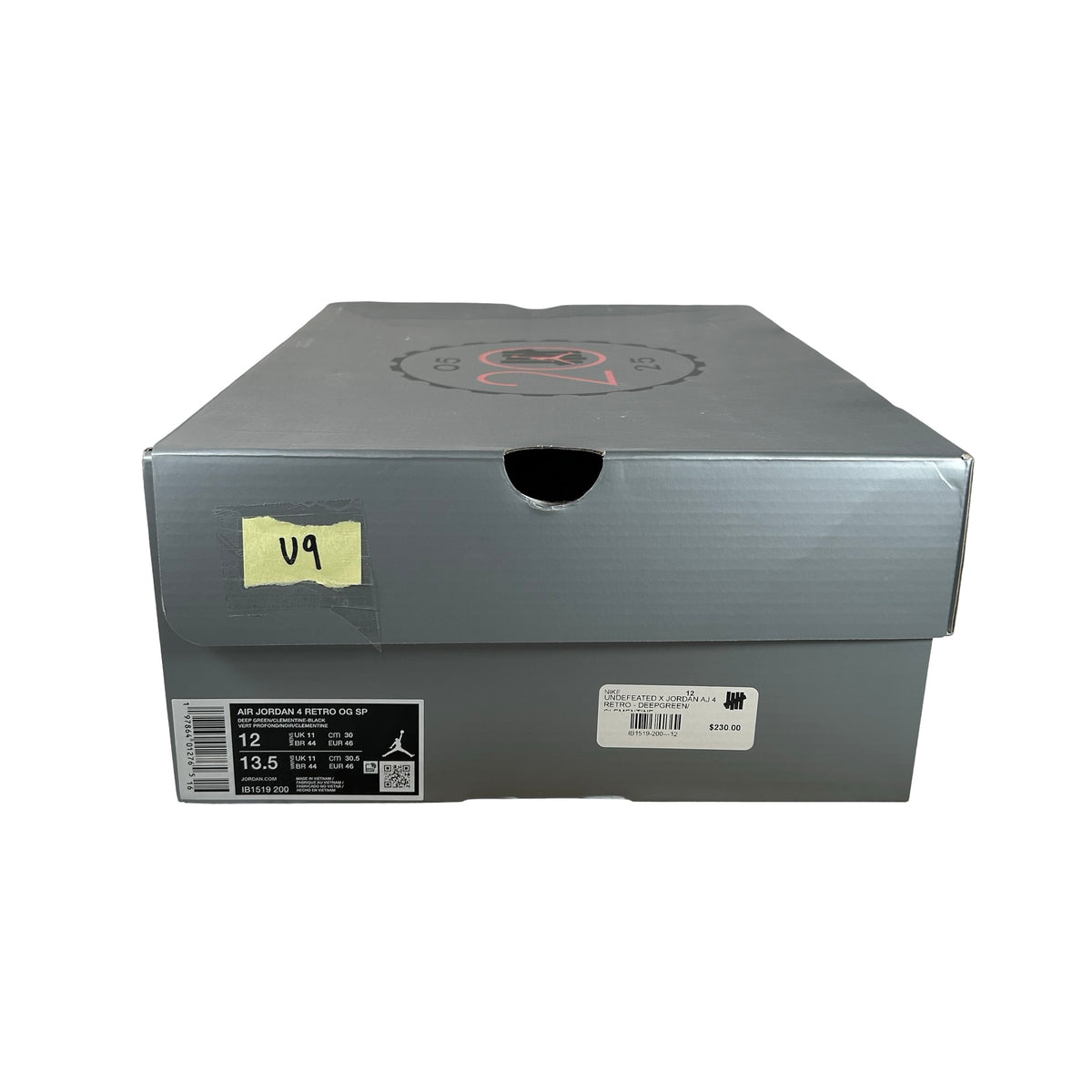 IB1519 200 Jordan 4 Retro OG SP Undefeated (2025) [USED] - 12 M (Used9)