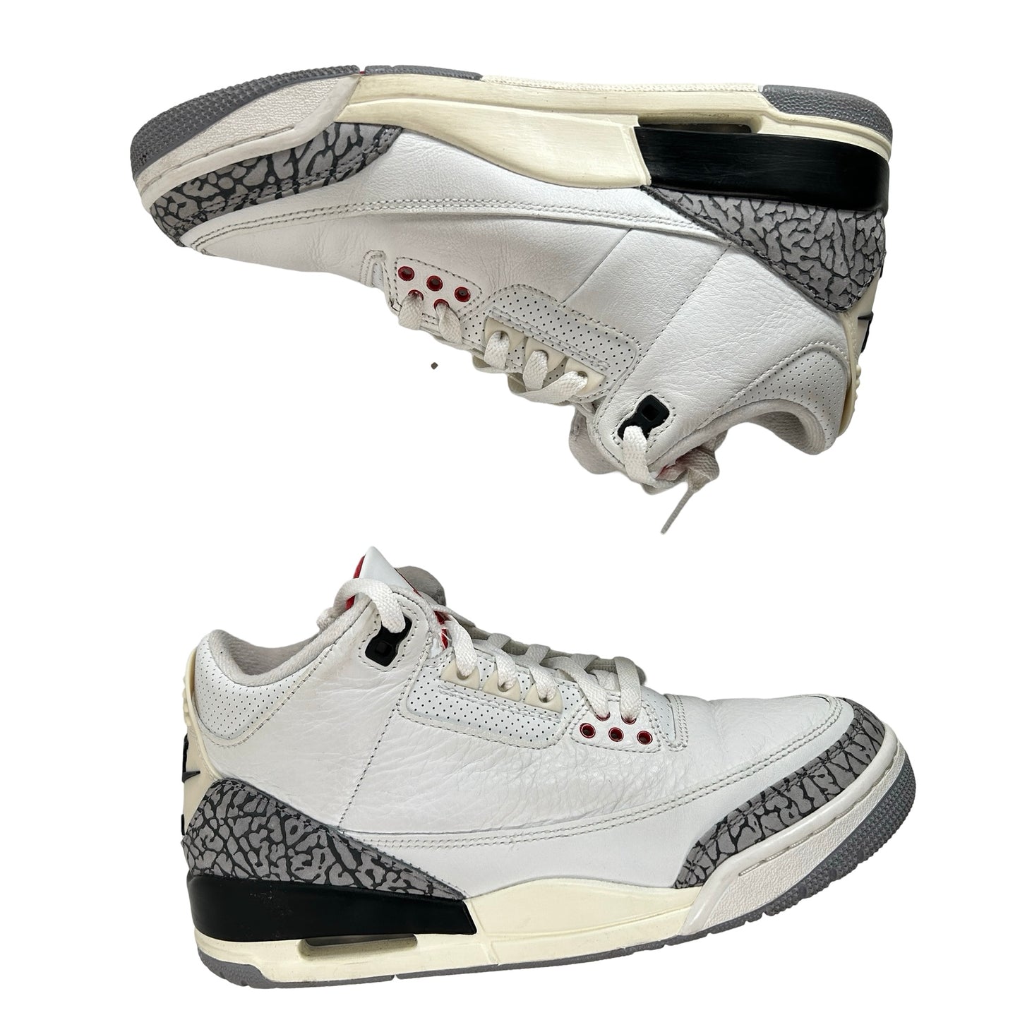 DN3707 100 Jordan 3 Retro White Cement Reimagined [USED] - 8 M (Used) (No Box)
