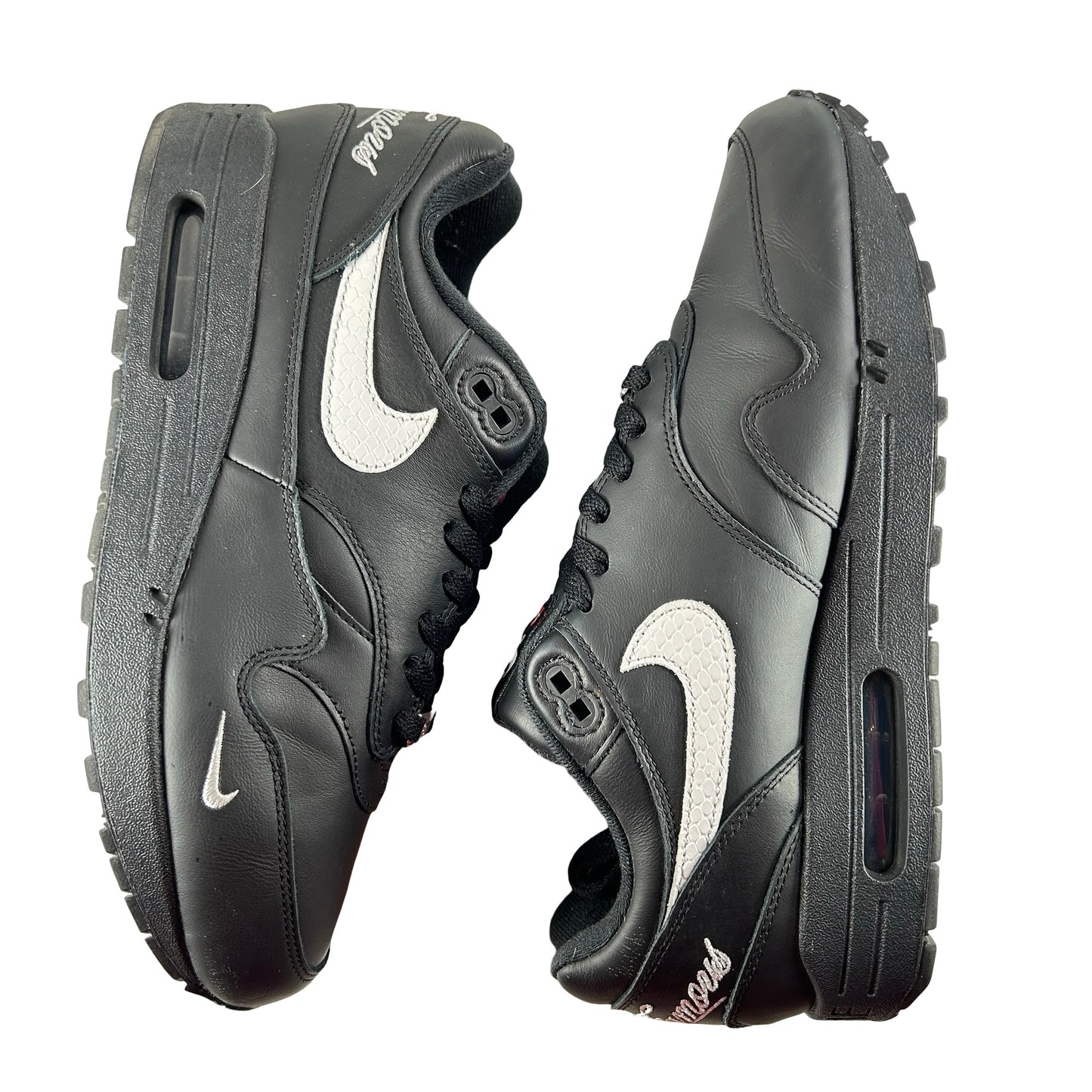 HF8813 001 Nike Air Max 1 '87 SP Supreme Black White [USED] - 9.5 M (Used)