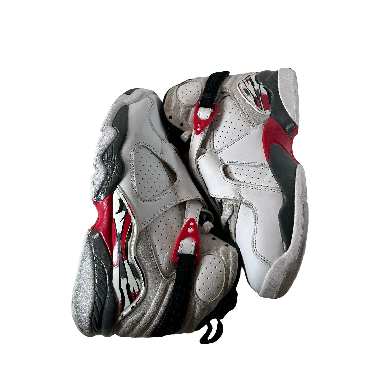 305368 100 Jordan 8 Retro White True Red (2025) (GS) [USED] - 4.5 Y (Used)