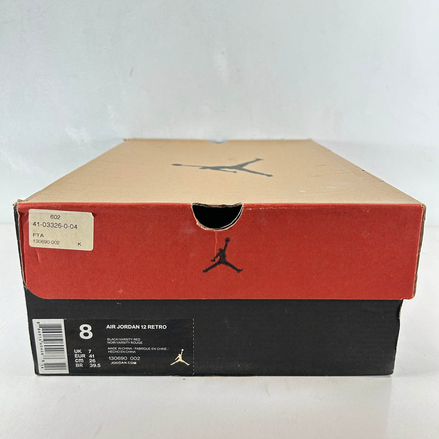 130690 002 Jordan 12 Retro Flu Game (2016) [USED] - 8 M (Used)