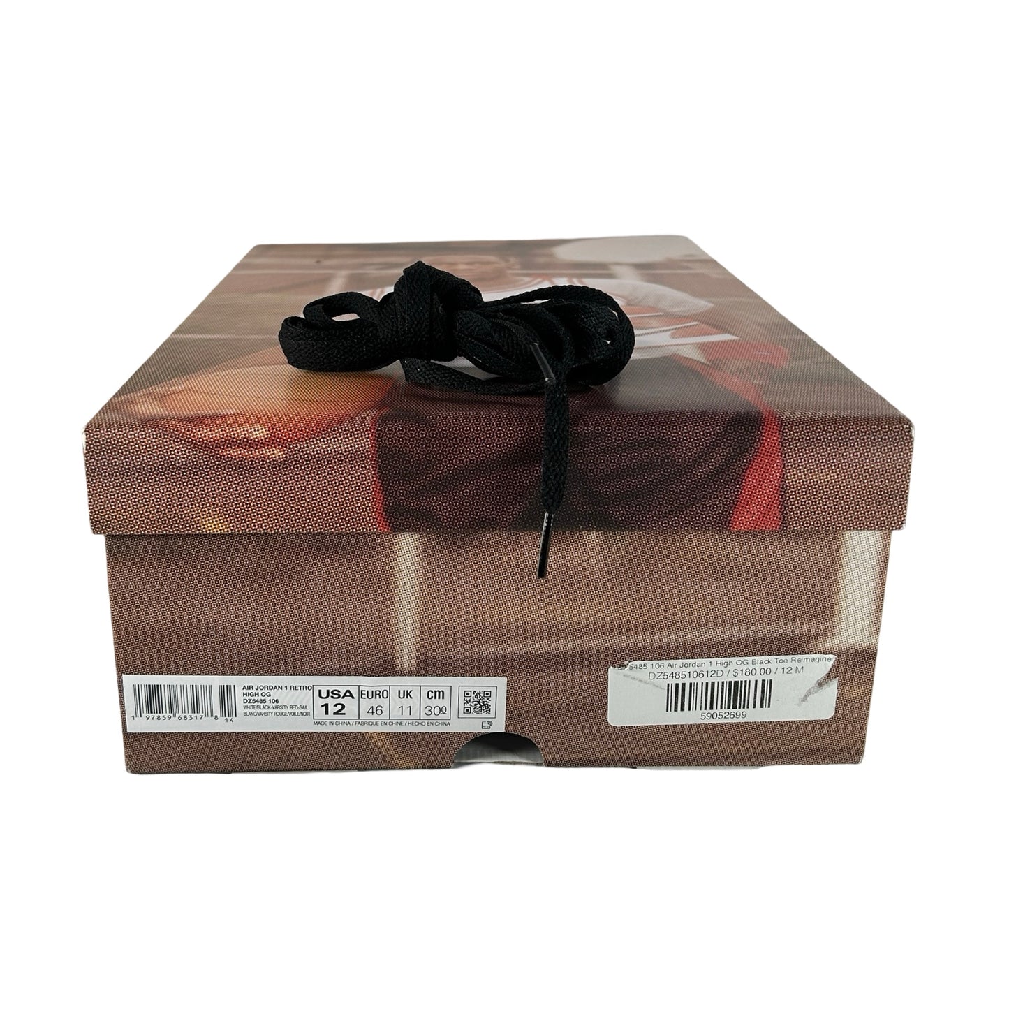 DZ5485 106 Jordan 1 Retro High OG Black Toe Reimagined [USED] - 12 M (Used)