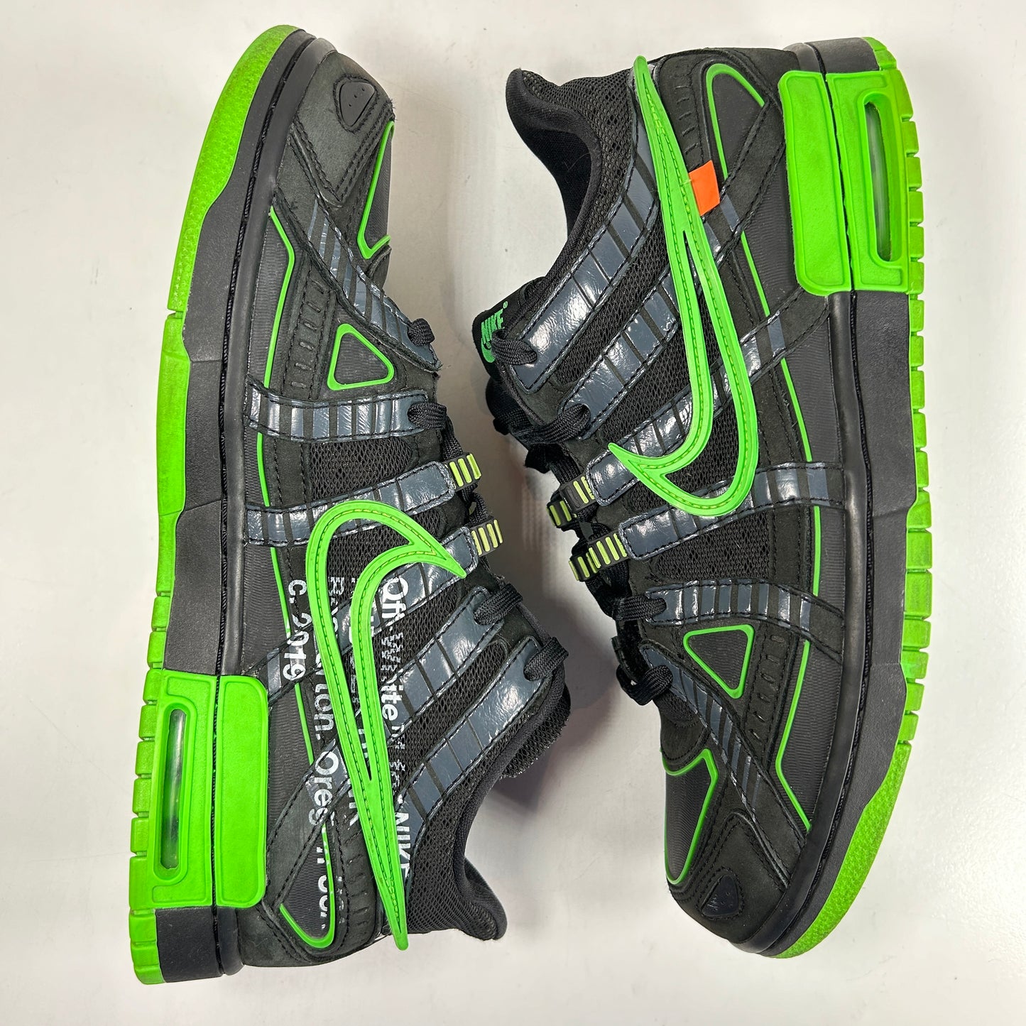 CU6015 001 Nike Air Rubber Dunk Off-White Green Strike [USED] - 11 M (Used)