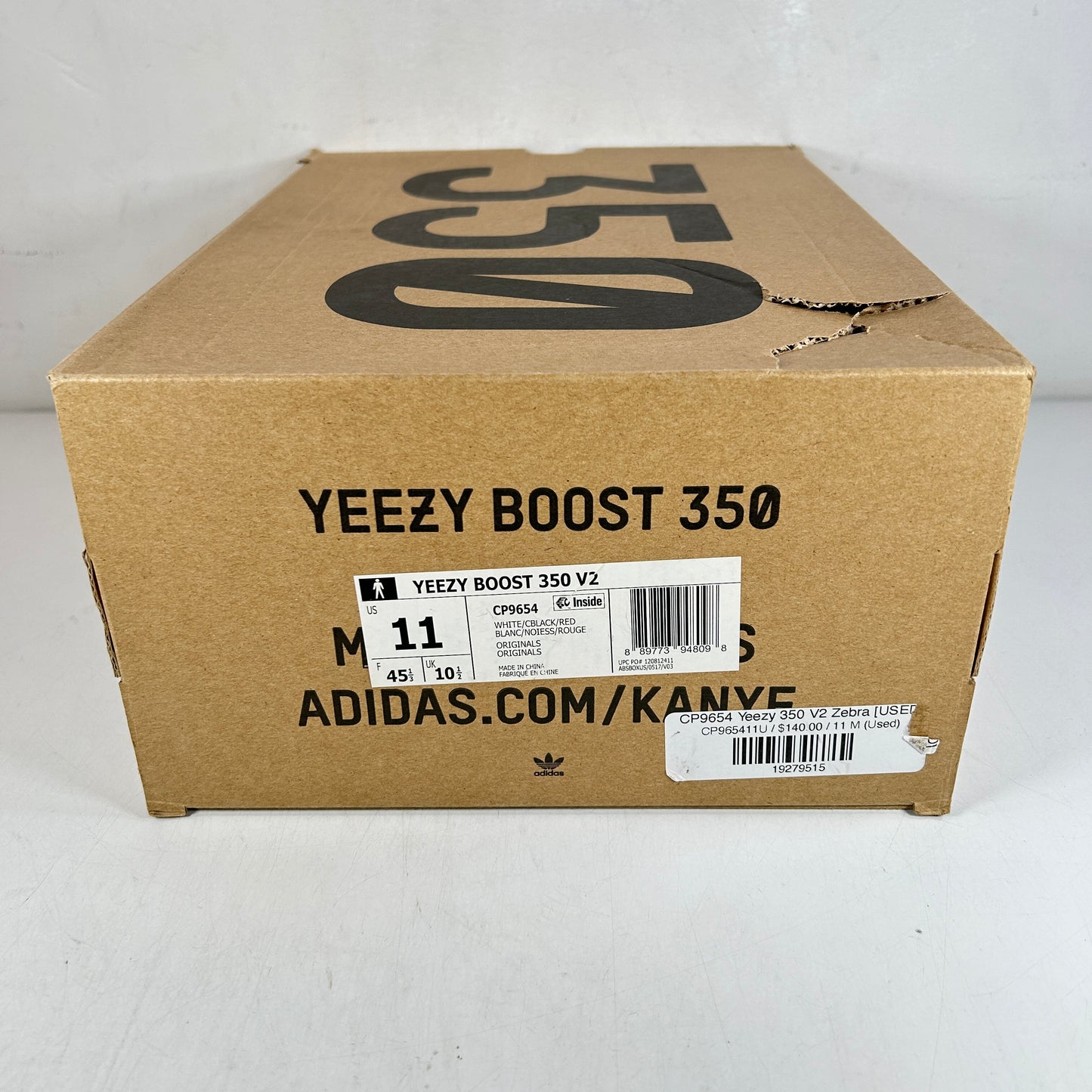 CP9654 Yeezy 350 V2 Zebra [USED] - 11 M (Used)