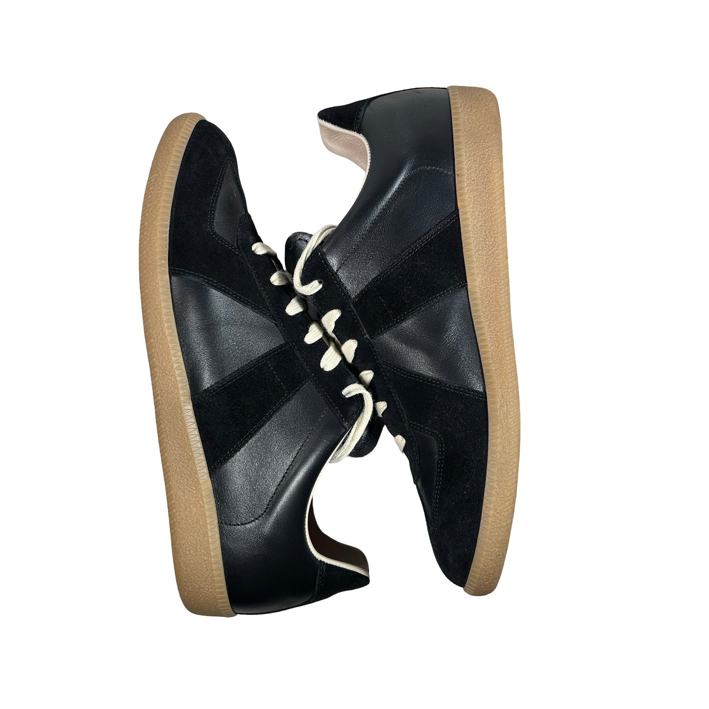 Maison Margiela Men's Replica Leather Low-Top Black [USED] - 42 EU (Used)