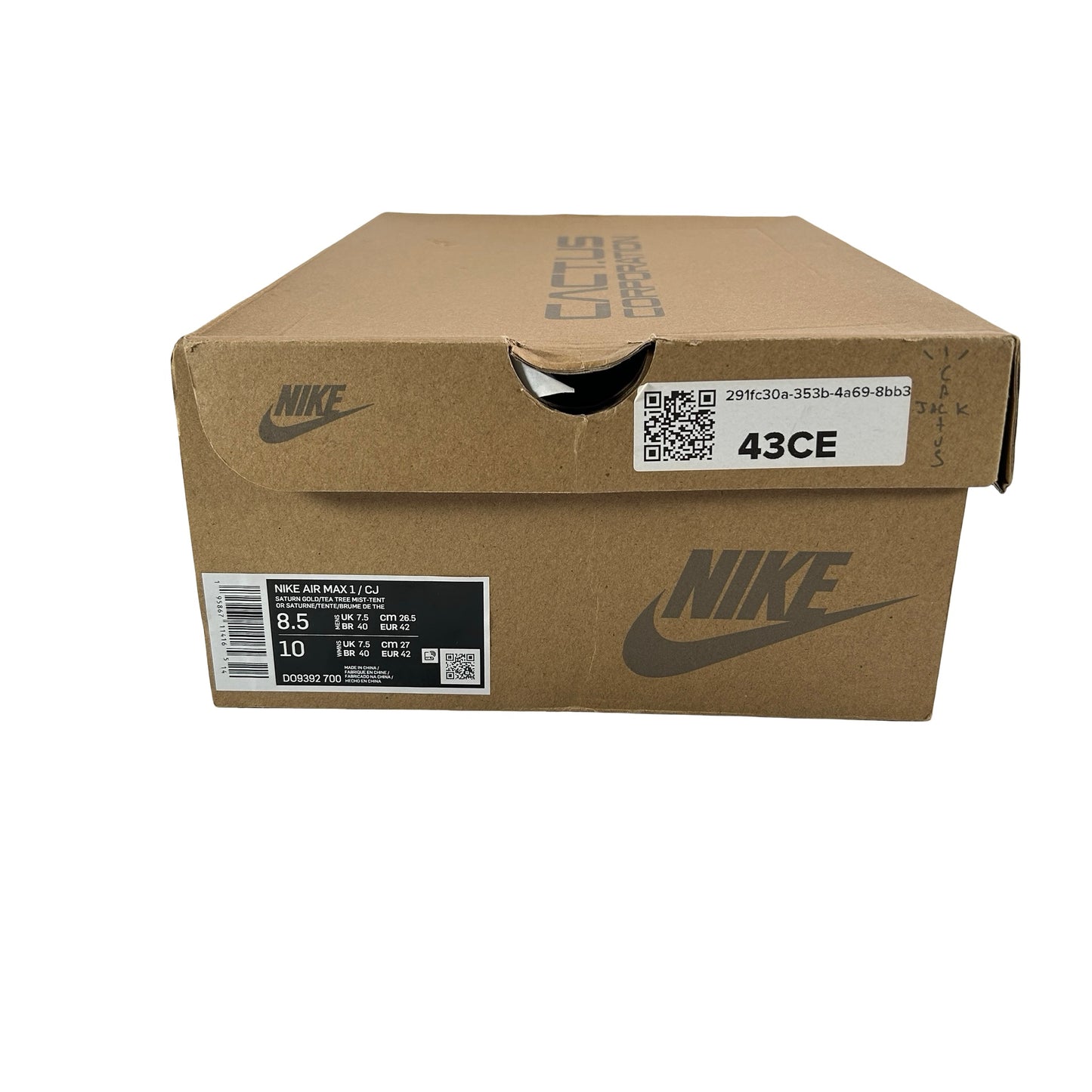 DO9392 700 Nike Air Max 1 Travis Scott Cactus Jack Saturn Gold [USED] - 8.5 M (Used)