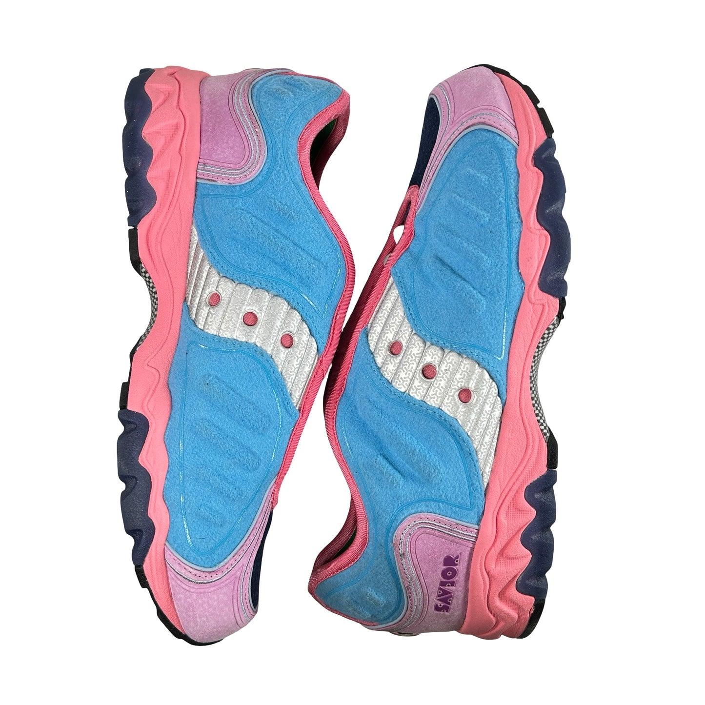 S70922 2 Saucony Matrix Jae Tips No Shoes In The House Blue Pink [USED] - 13 M (Used)