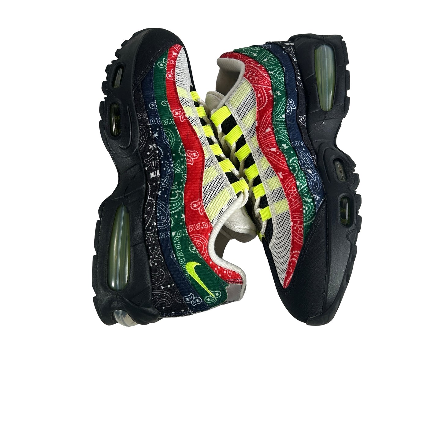 IQ0620 100 Nike Air Max 95 OG Big Bubble Neon Paisley Bandana [USED] - 9 M (Used2)