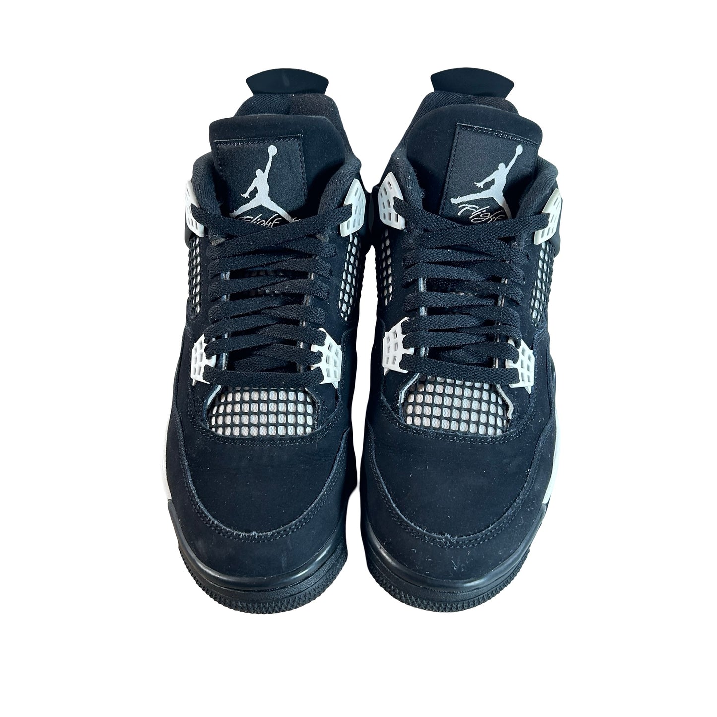 FQ8138 001  Jordan 4 Retro White Thunder [USED] - 9 M (Used3) (No Box3)