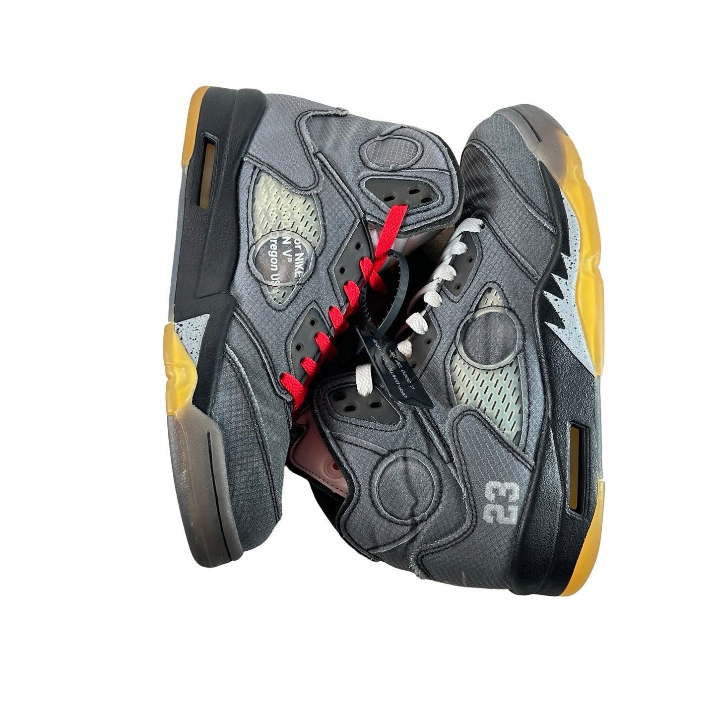CT8480 001 Jordan 5 Off-White Black [USED] - 8.5 M (Used7)