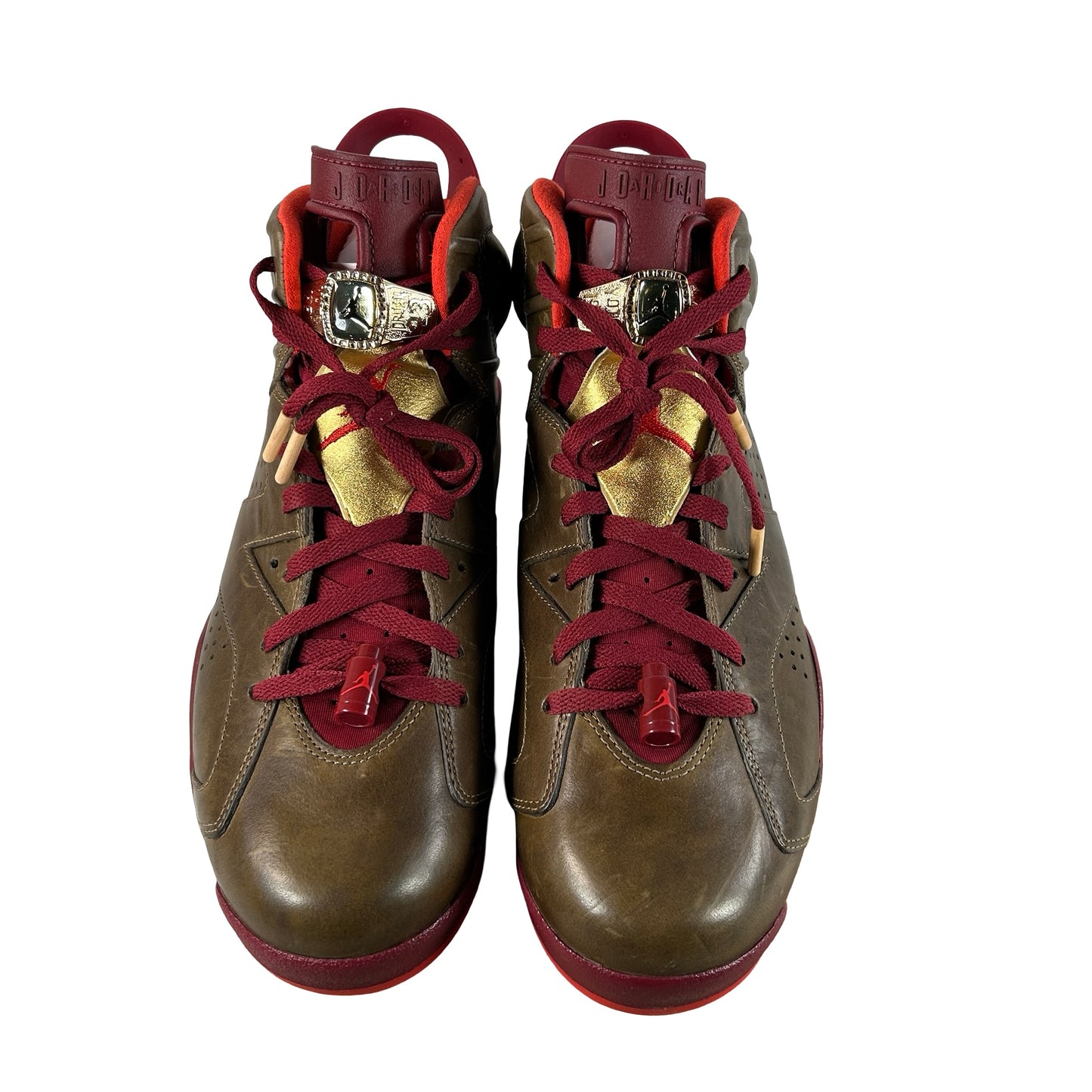 384664 250 Air Jordan 6 Retro Cigar - 11.5 M (Yellowing)