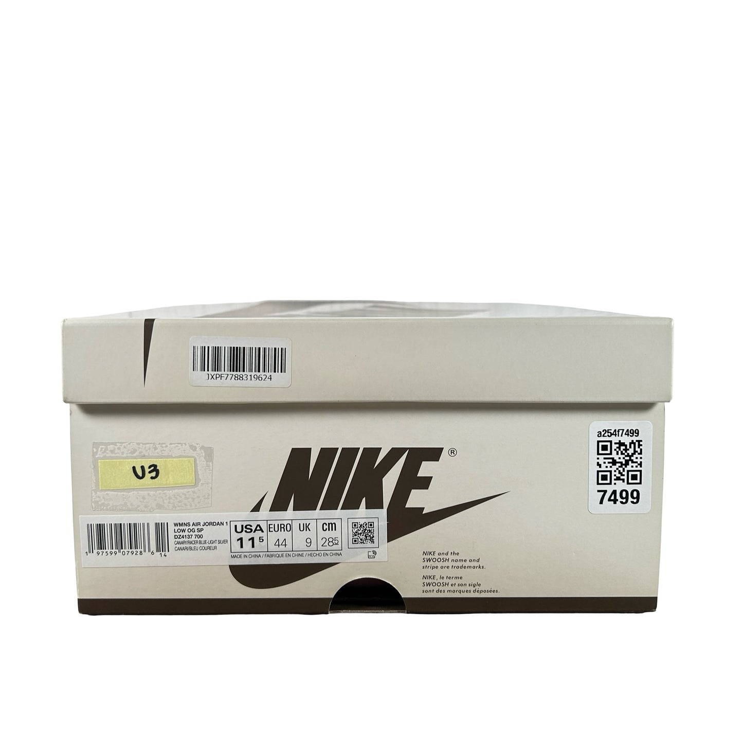 DZ4137 700 Jordan 1 Retro Low OG SP Travis Scott Canary (Women's) [USED] - 11.5 W (Used3))