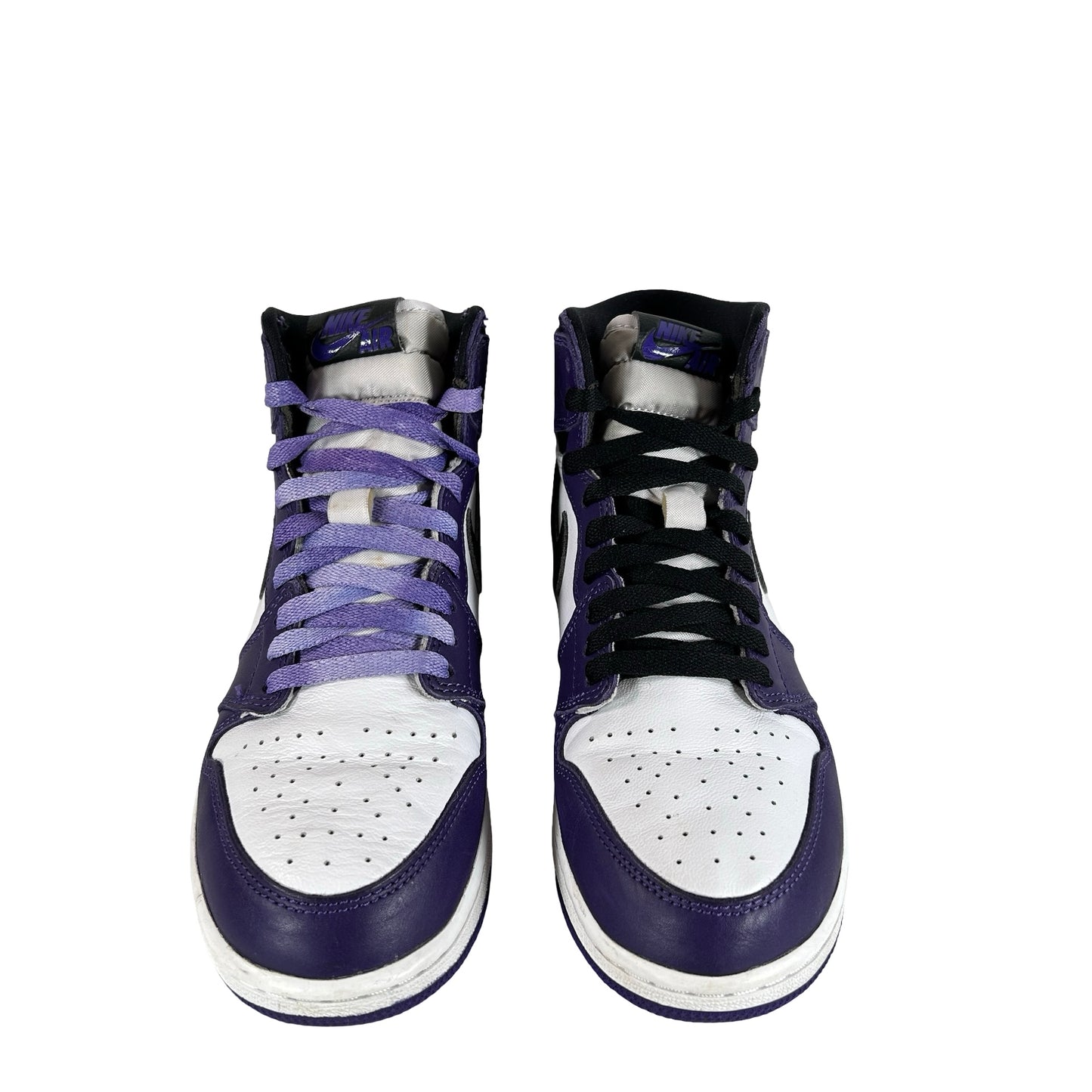 575441 500 Jordan 1 Retro High Court Purple White (GS) [USED] - 7 Y (Used)