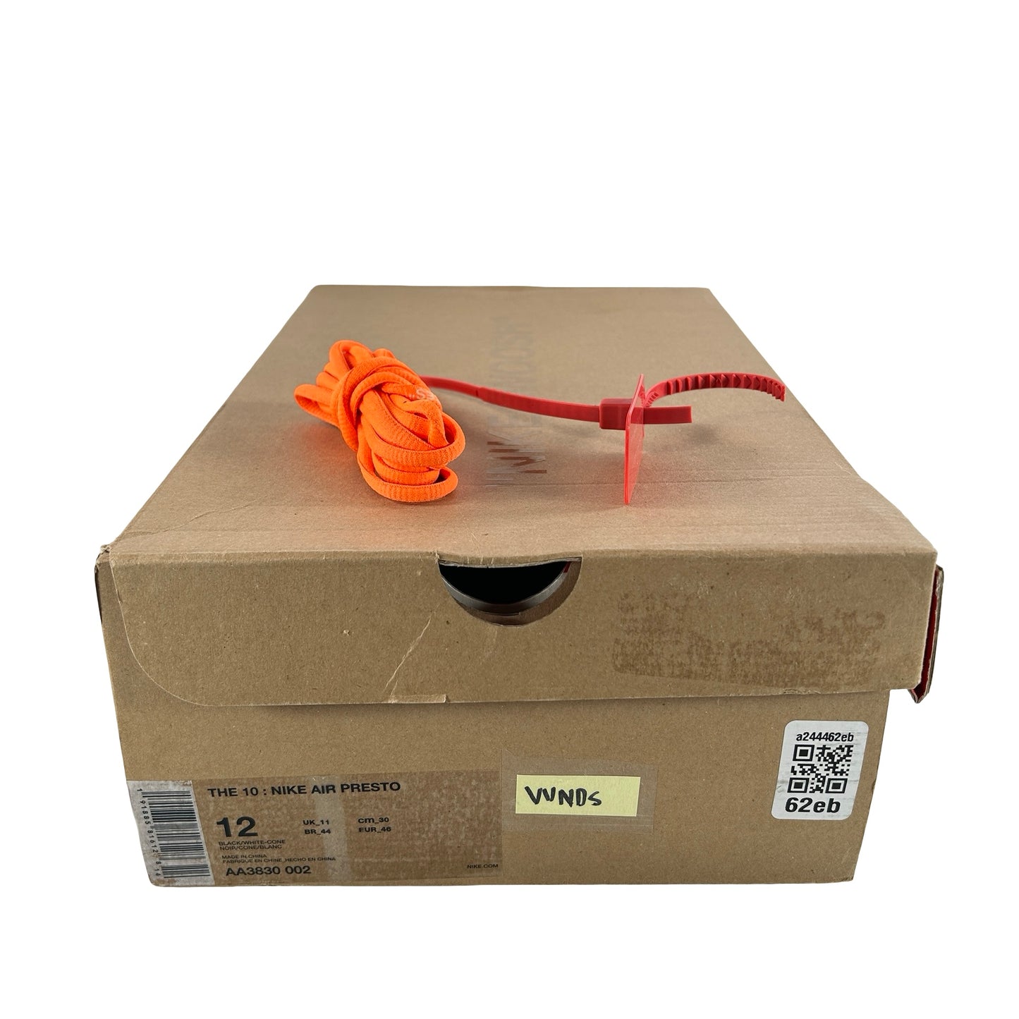 AA3830 002 Nike Air Presto Off-White Black [USED] - 12 M (VVNDS)