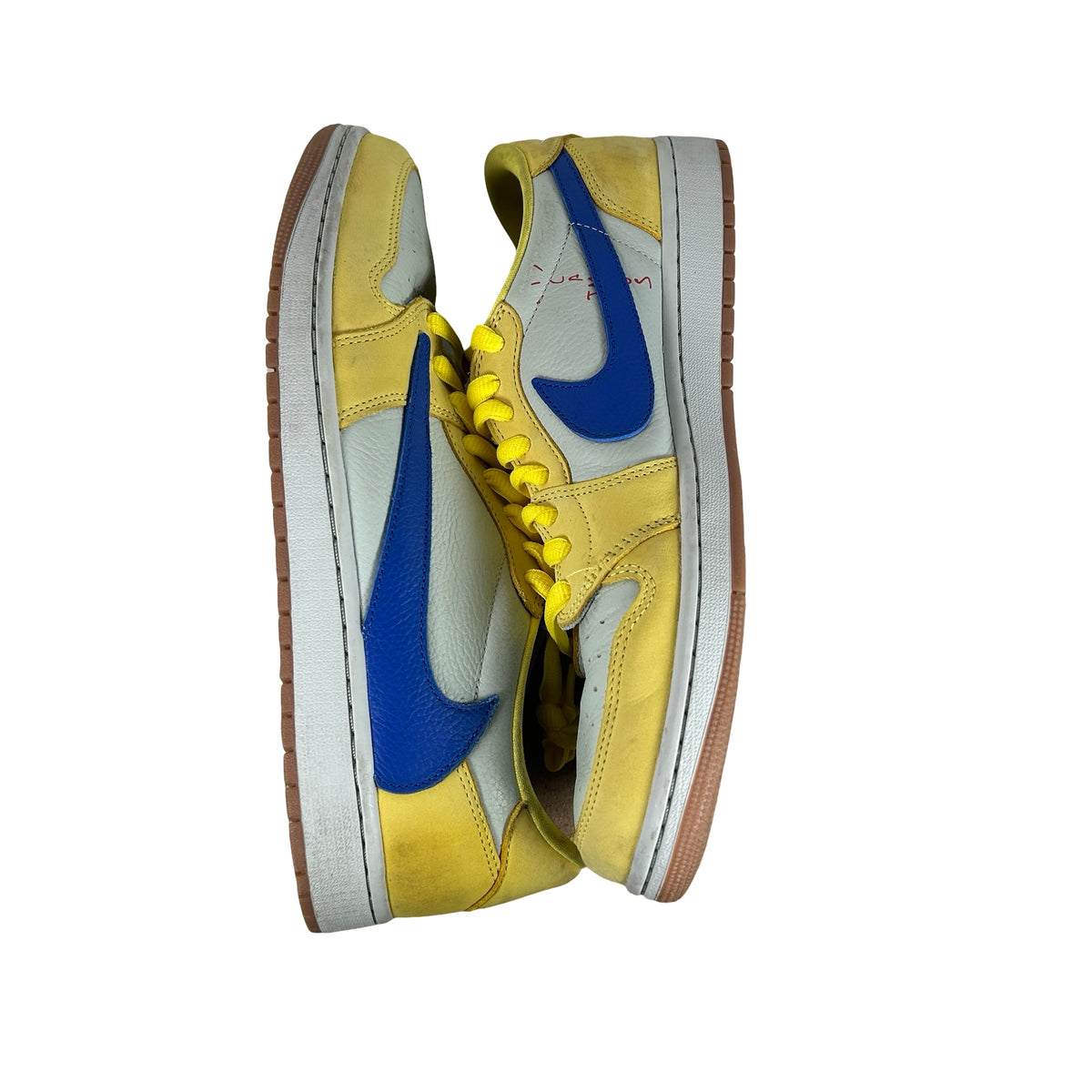 DZ4137 700 Jordan 1 Retro Low OG SP Travis Scott Canary (Women's) [USED] - 13 W (Used) (No Box)