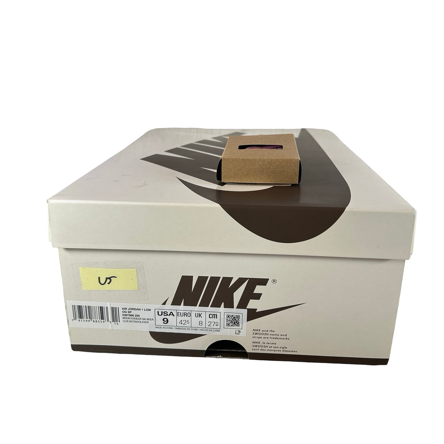 DM7866 200 Jordan 1 Retro Low OG SP Travis Scott Medium Olive [USED] - 9 M (Used5)