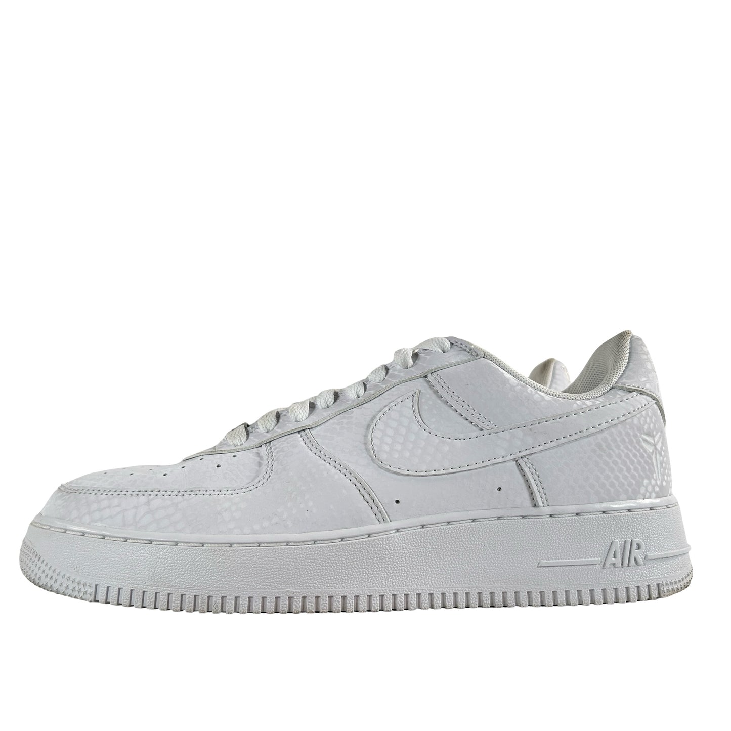 IB0018 100 Nike Air Force 1 Low Kobe Bryant Forever White [USED] - 9 M (Used) (No Box)