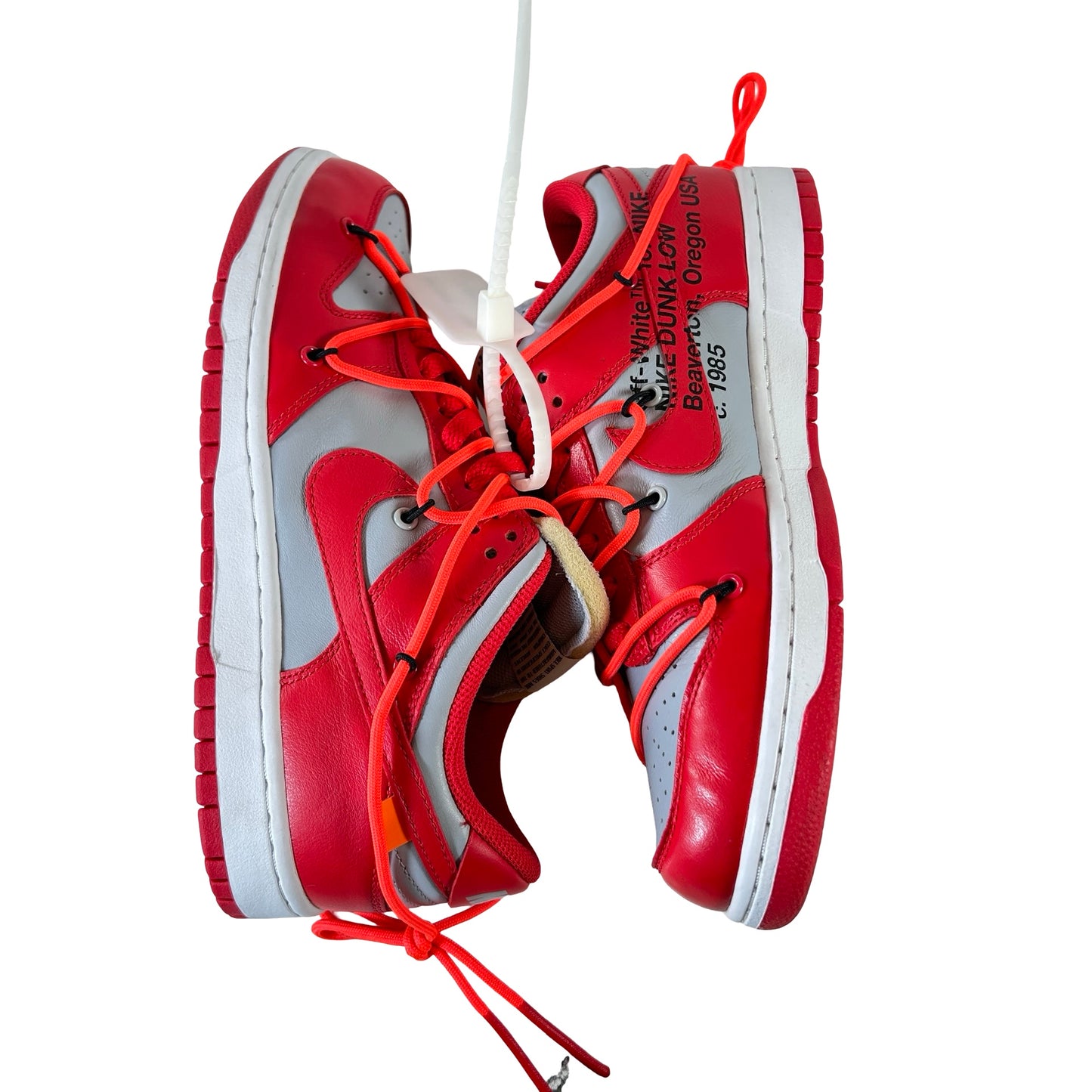 CT0856 600 Dunk Low Off-White Red [USED] - 7.5 M (Used)