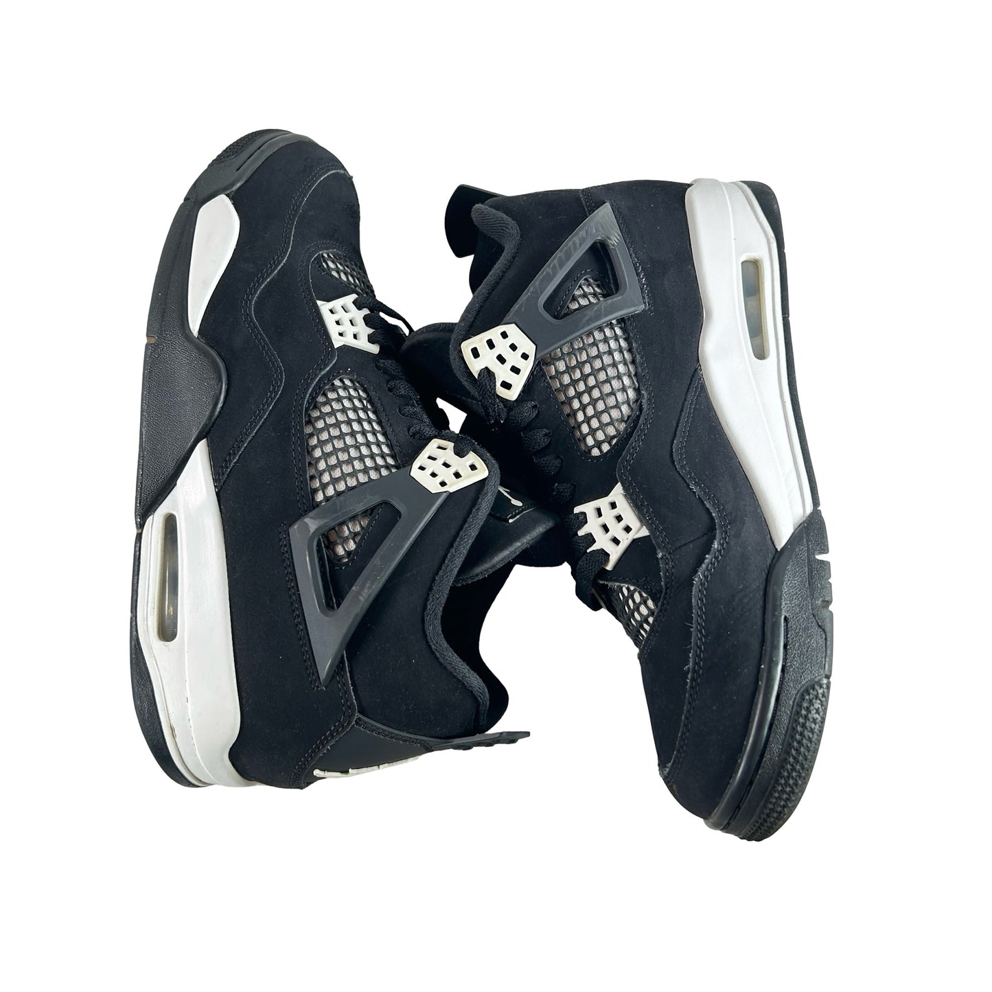 FQ8138 001  Jordan 4 Retro White Thunder [USED] - 10 M (Used11)