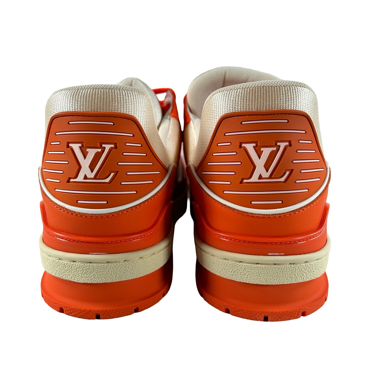 1A811P Louis Vuitton LV Trainer Orange [CONDITIONAL] - LV 10.5 (Yellowing)