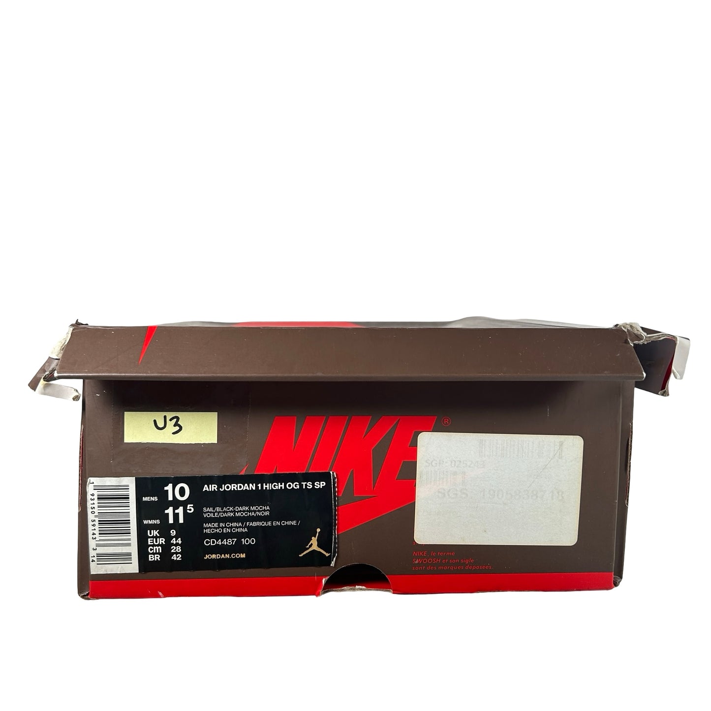 CD4487 100 Jordan 1 Retro High OG SP Travis Scott Mocha [USED] - 10 M (Used3)