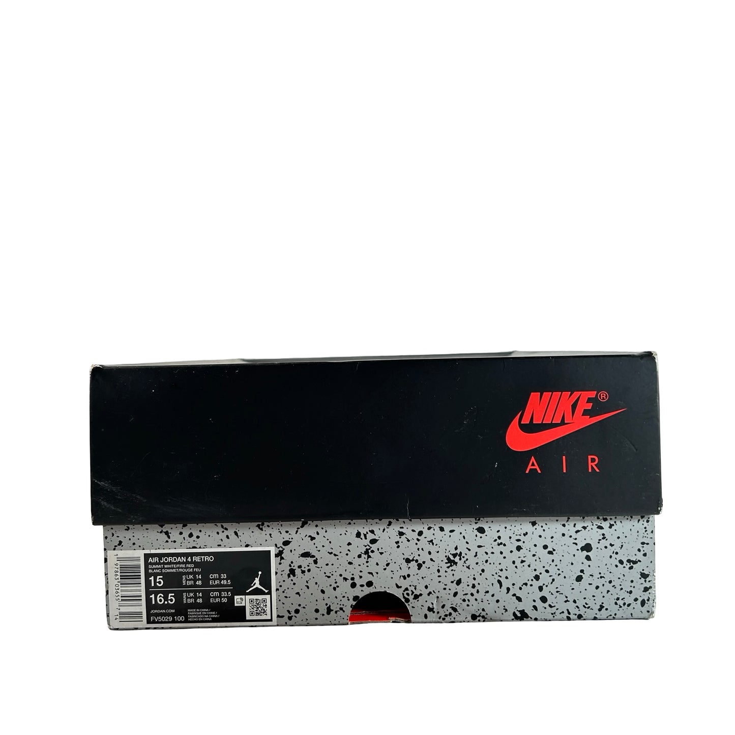 FV5029 100 Jordan 4 Retro White Cement (2025) [USED] - 15 M (Used)