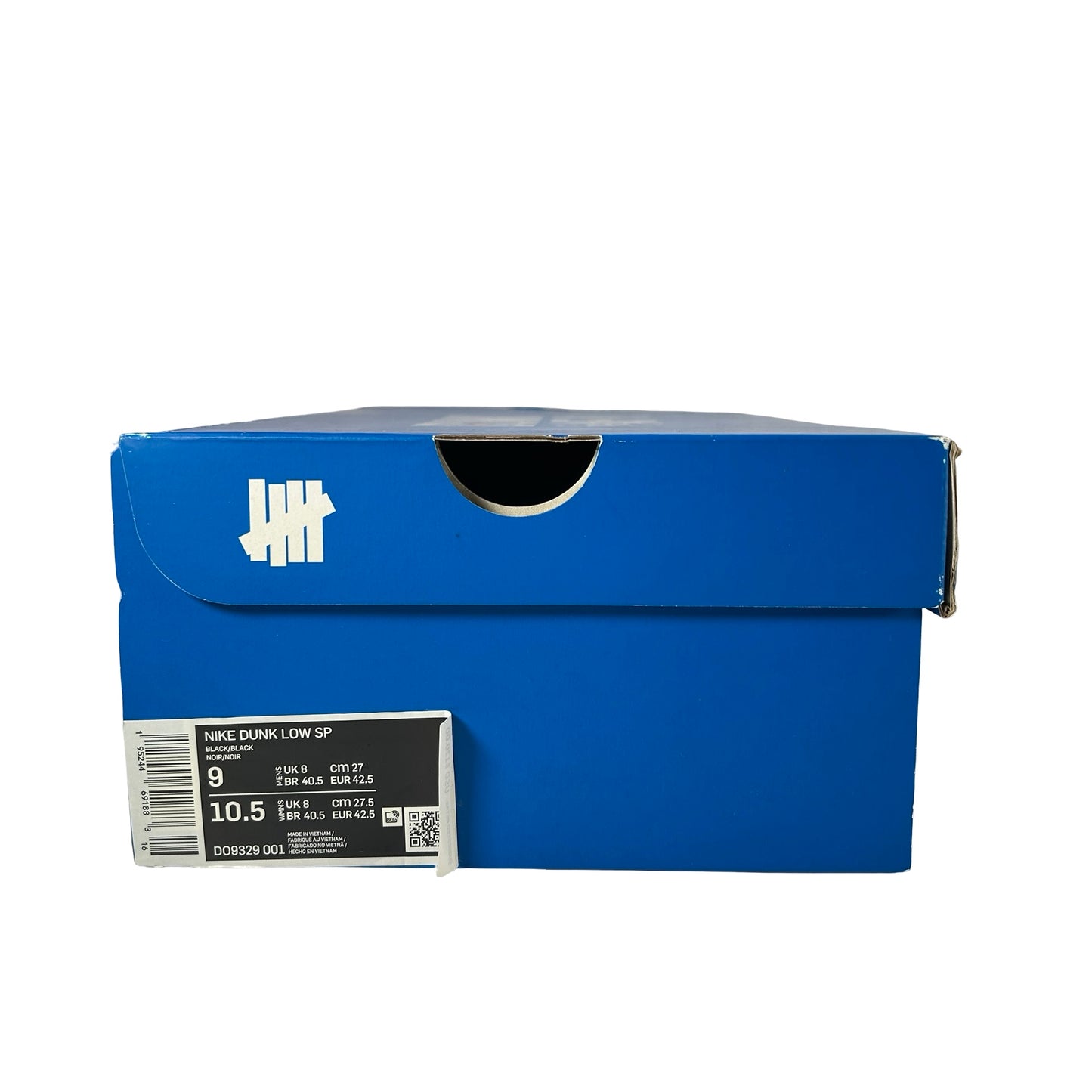 DO9329 001 Nike Dunk Low SP Undefeated 5 On It Black [USED] - 9 M (Used)
