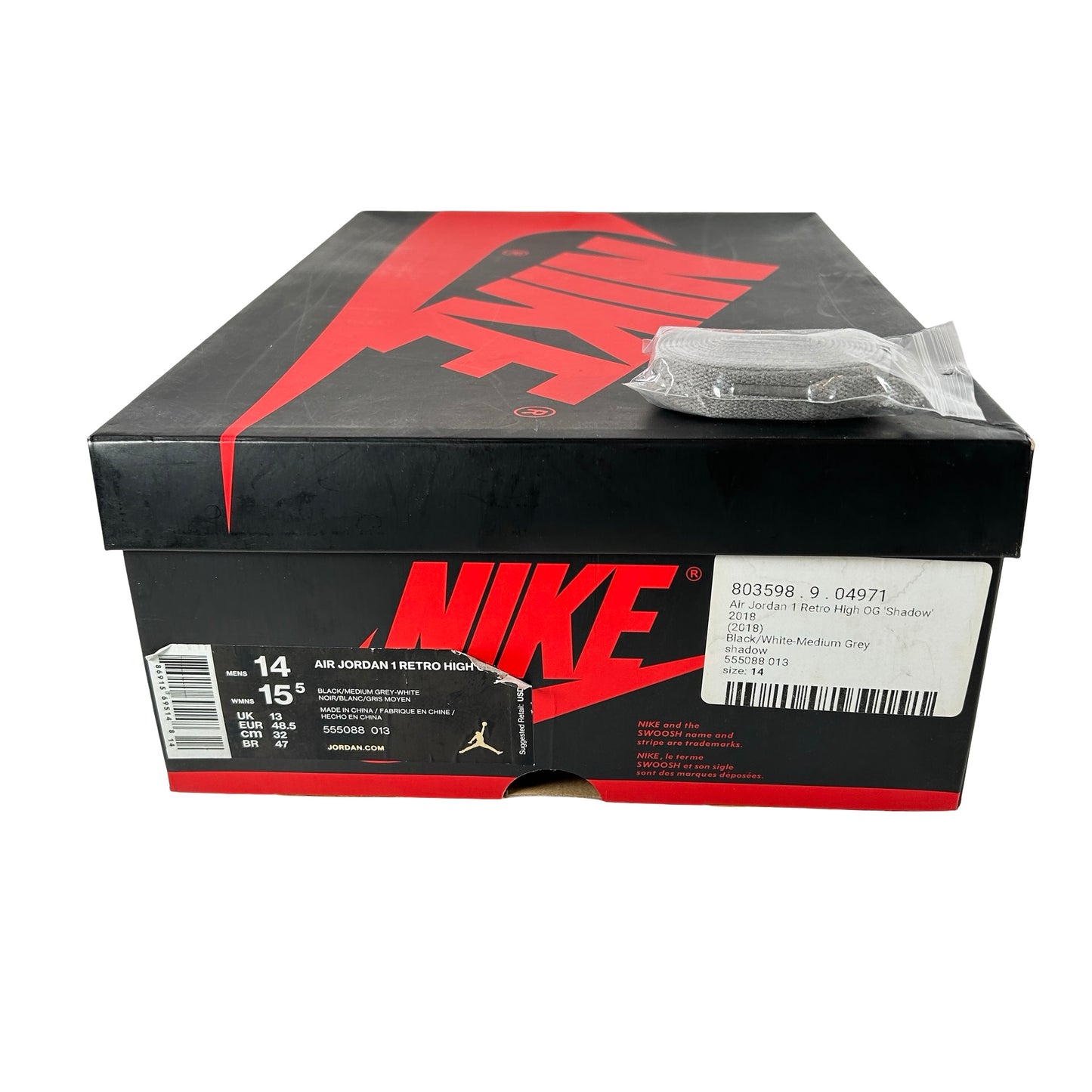 555088 013 Jordan 1 Shadow (2018) [USED] - 14 M (VNDS)