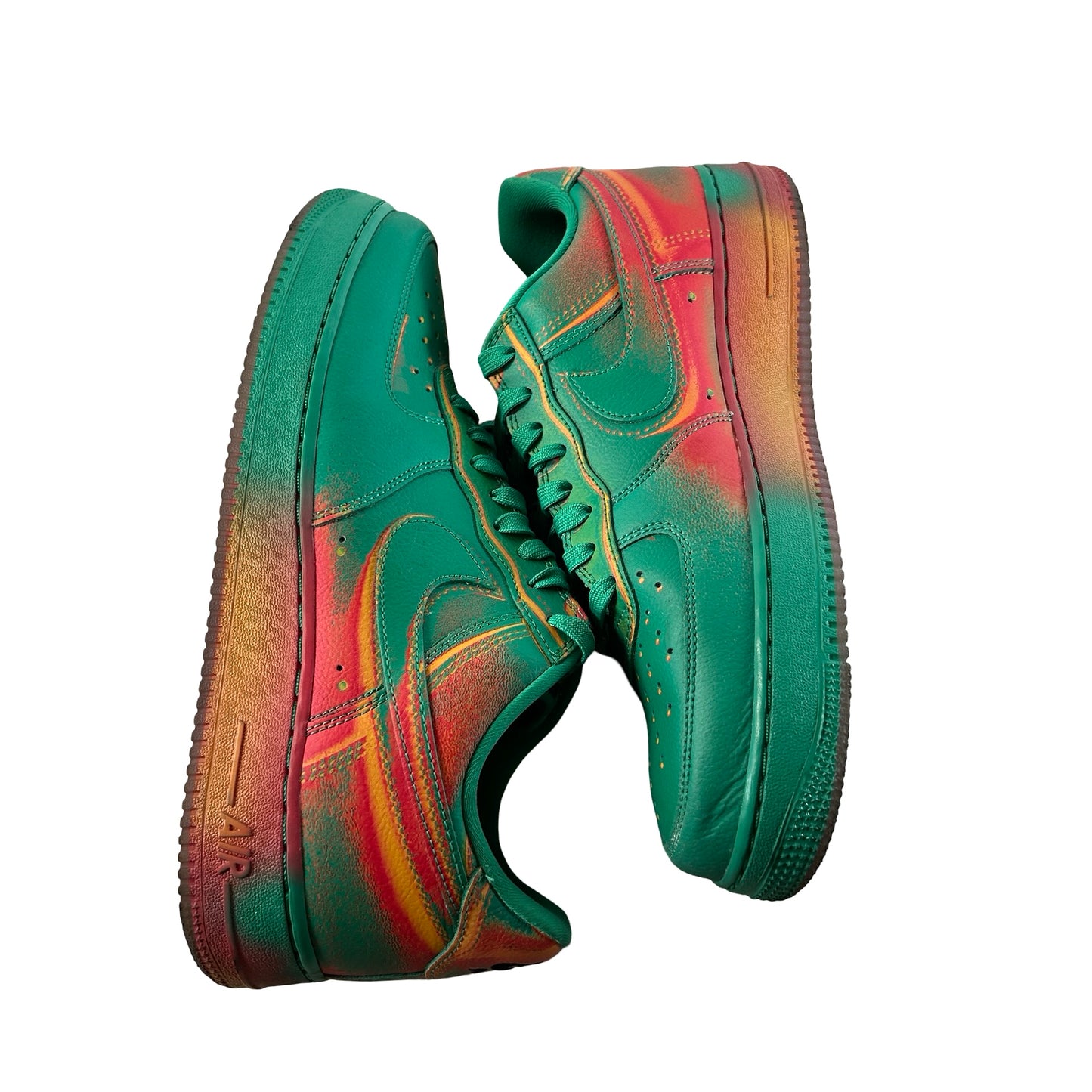 IB6834 300 Nike Air Force 1 Low '07 Stadium Green Crimson [USED] - 11.5 M (Used)