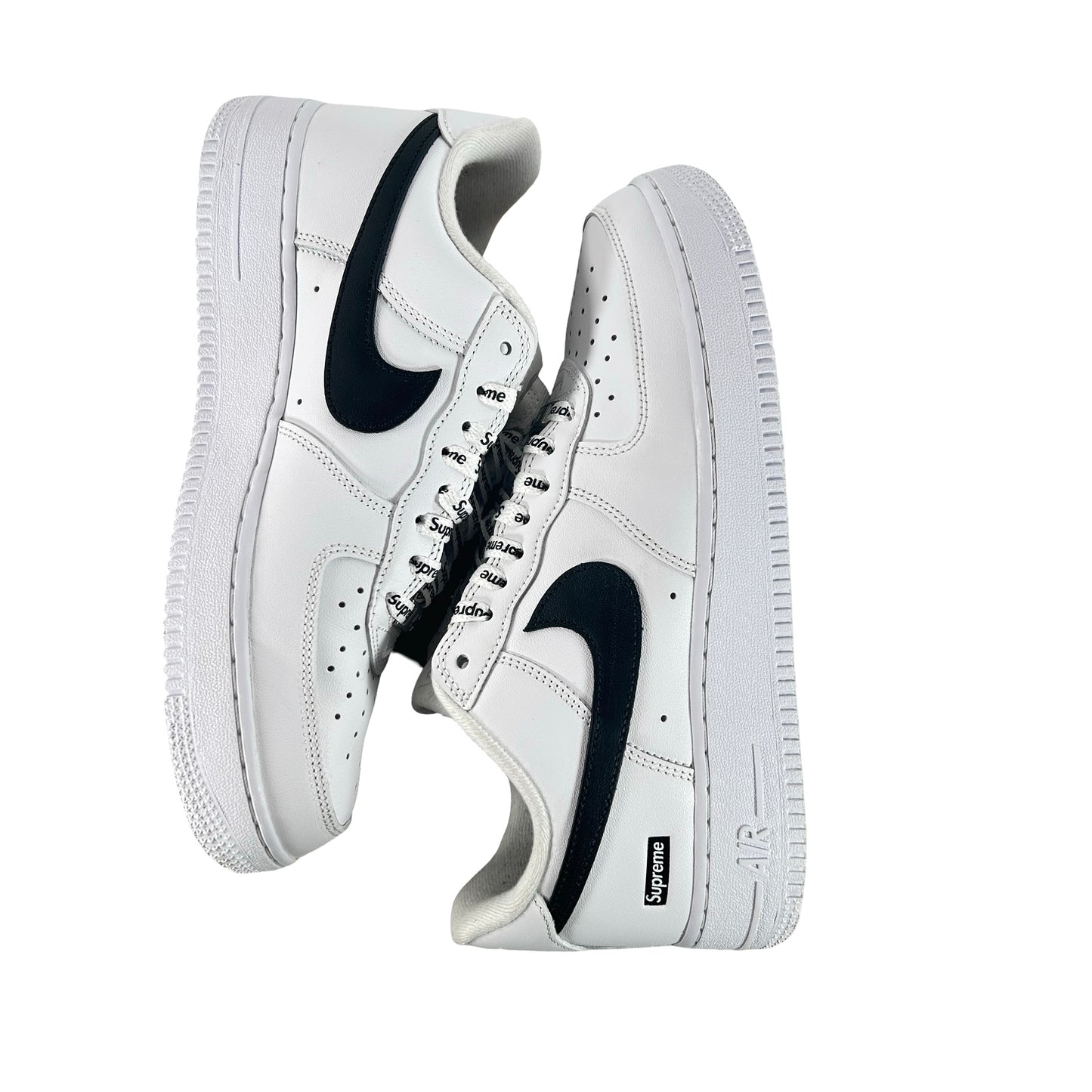 CU9225 102 Nike Air Force 1 Low Supreme White Black [USED] - 8 M (Used2)