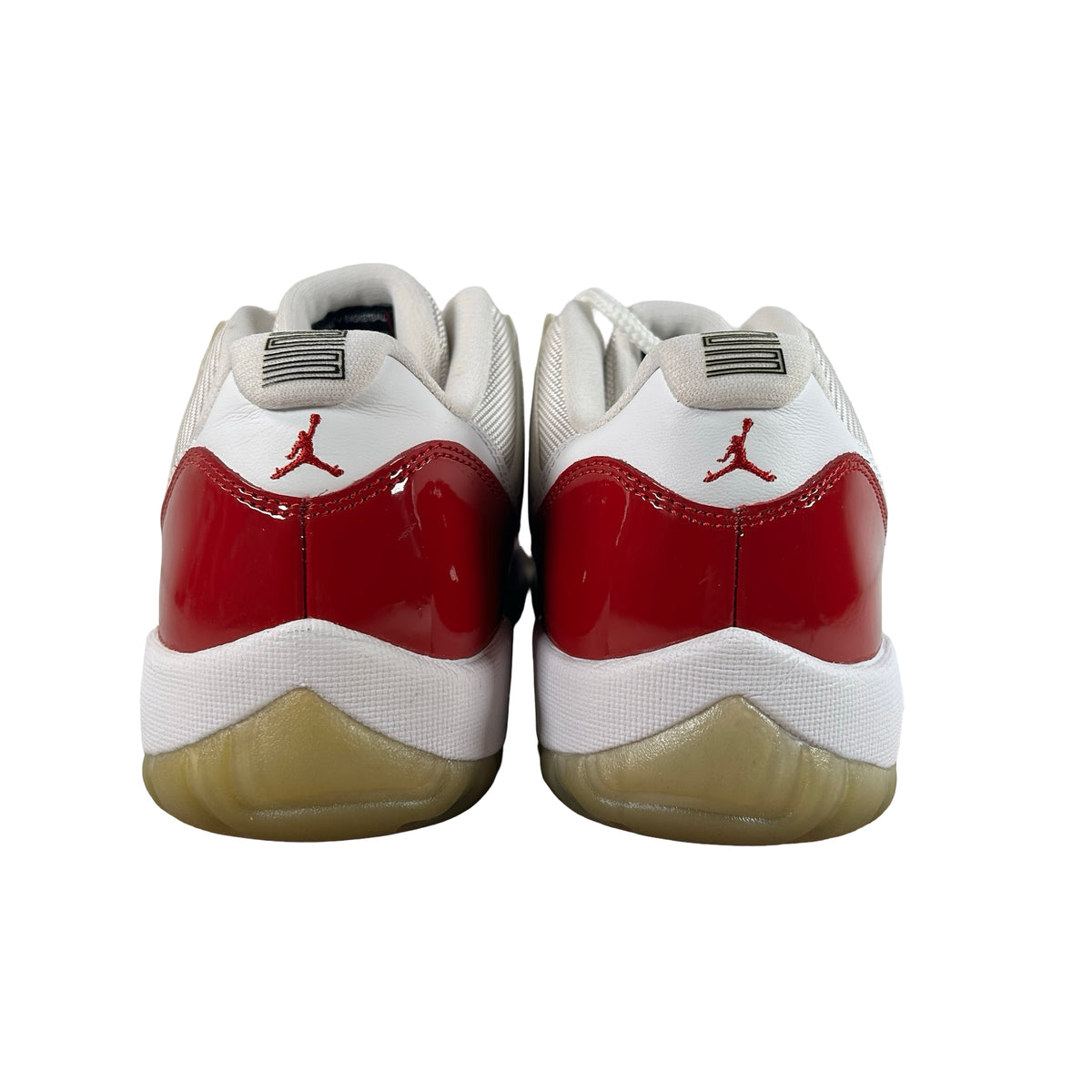 528895 102 Jordan 11 Retro Low Cherry (2016) - 11 M (Yellowing)
