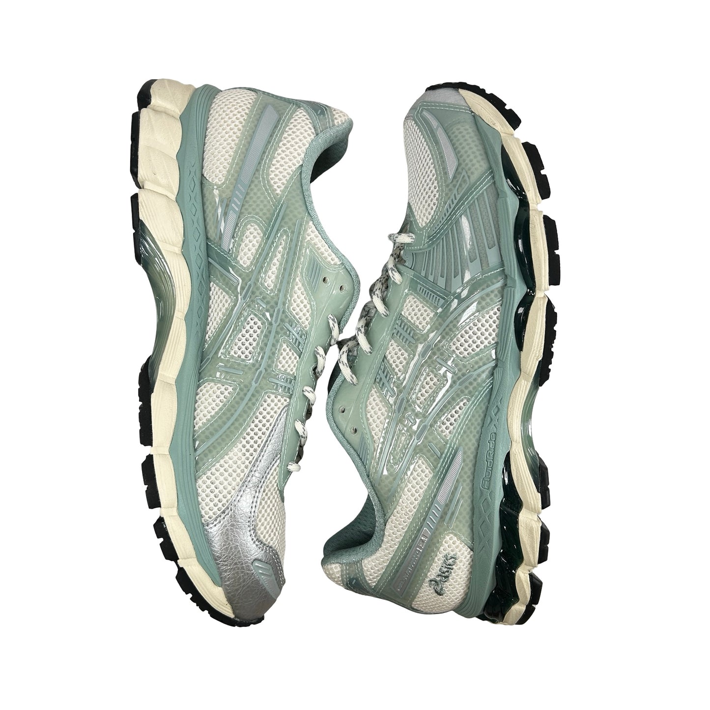 1203A675 100 ASICS Gel-Kayano 12.1 Kith Cream Sage [USED] - 9.5 M (Used)
