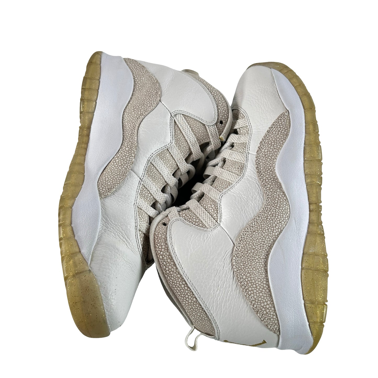 819955 100 Jordan 10 Retro Drake OVO White [USED] - 9 M (Used) (Replace Box)