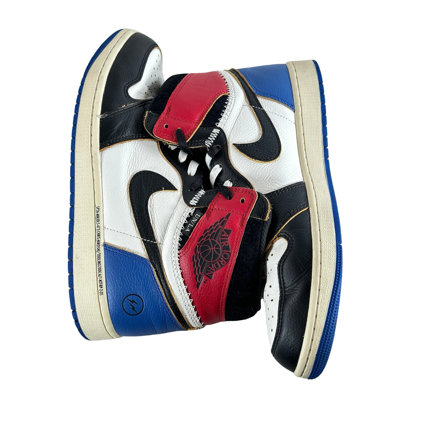 IO7847 002 Jordan 1 Retro High OG SP Fragment x Union LA Varsity Red Sport Royal [USED] - 12 M (Used4)