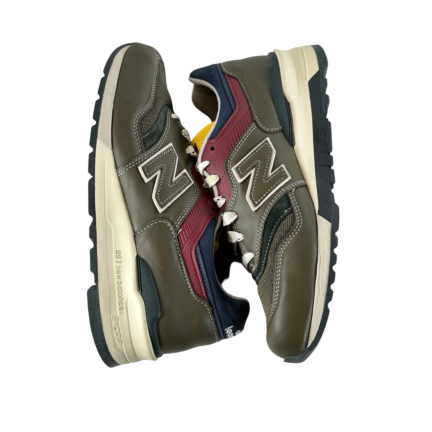 U997AIM New Balance 997 MiUSA Aimé Leon Dore Dark Moss Angora [USED] - 9.5 M (Used)