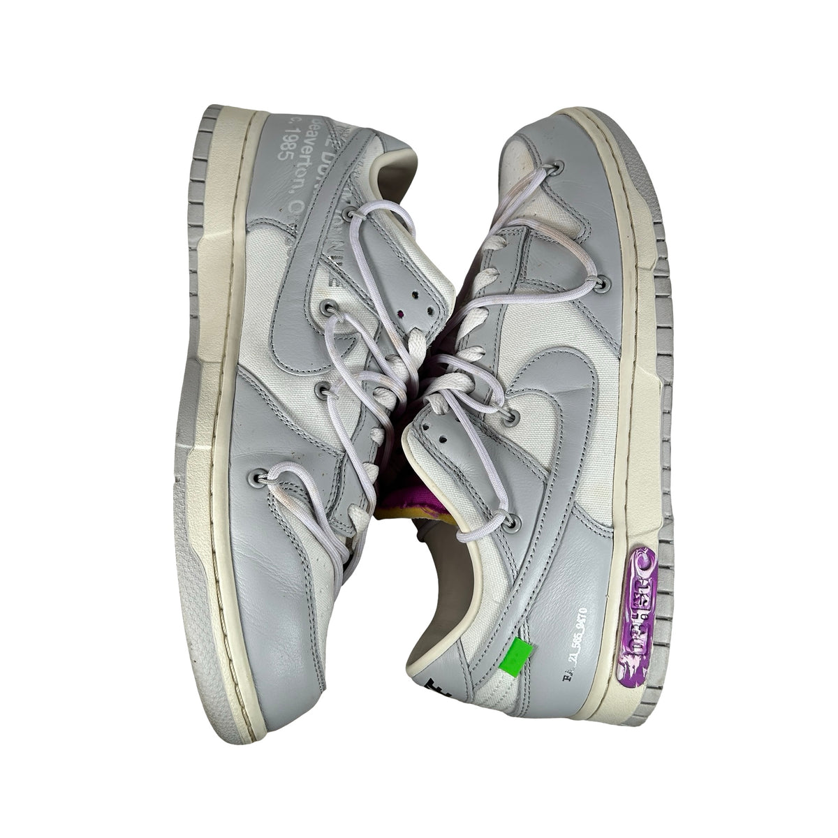 DM1602 118 Nike Dunk Low Off-White Lot 3 [USED] - 11 M (Used)