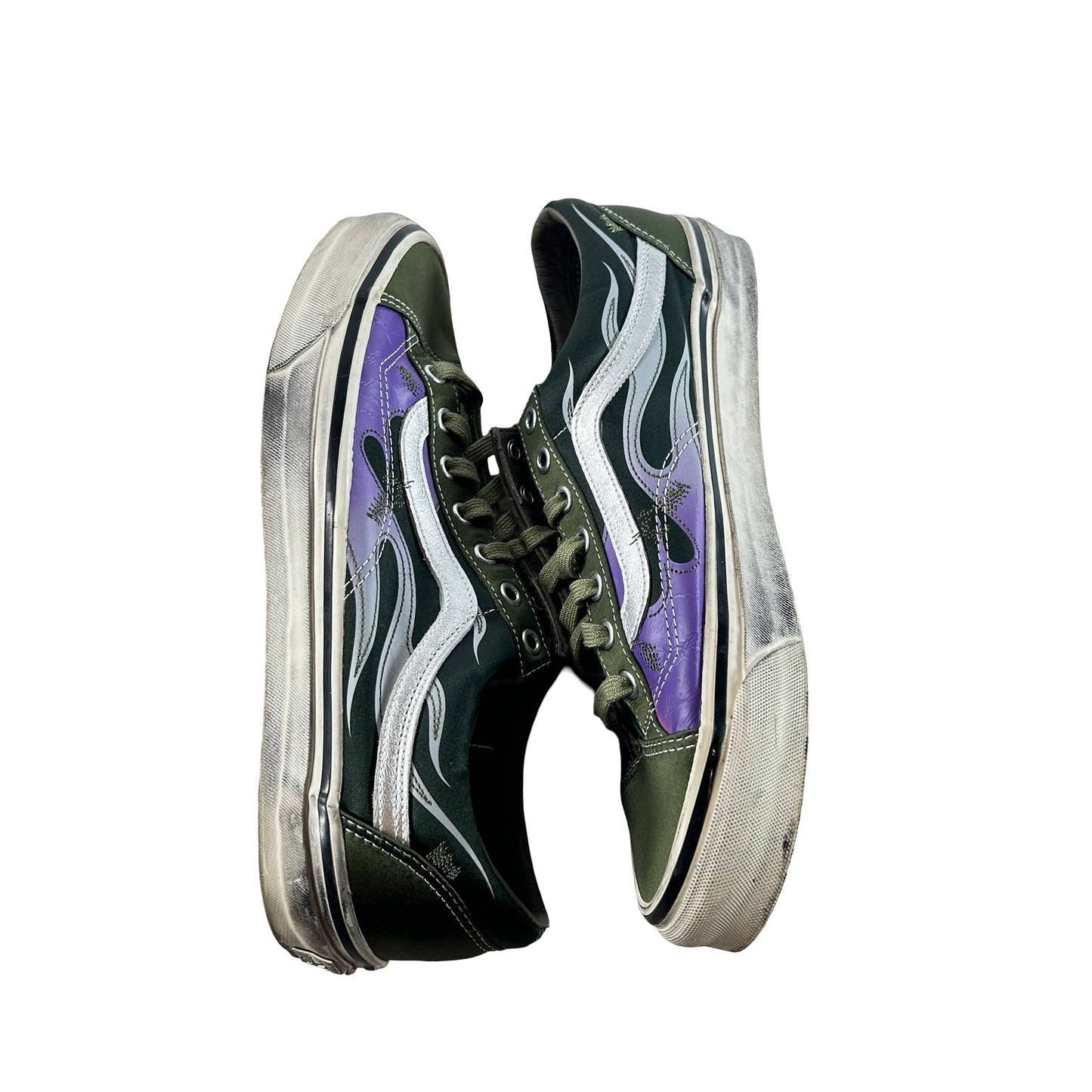 VN000D9RGRK Vans LX Old Skool Archive Flame Green [USED] - 10 M (Used) (No Box)