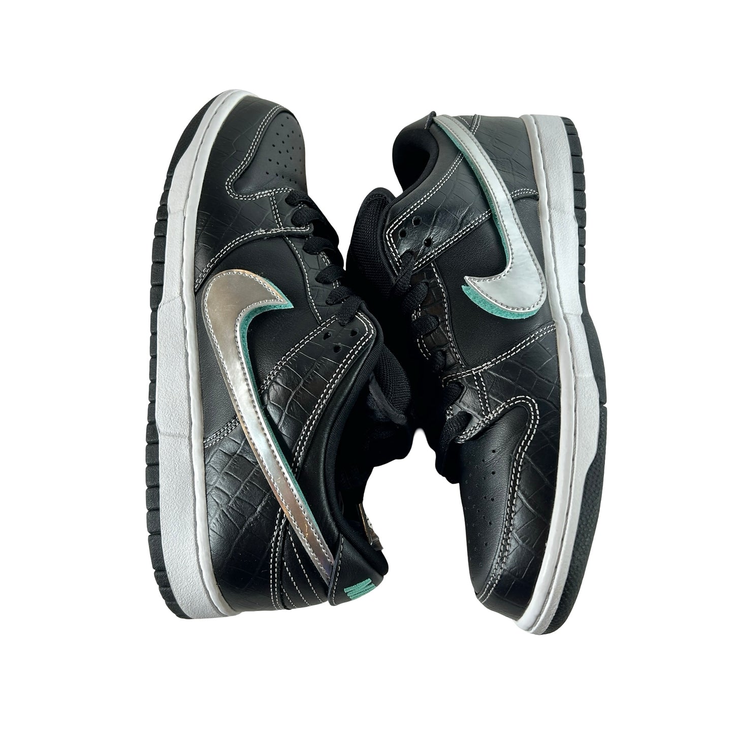 BV1310 001 Nike SB Dunk Low Diamond Supply Co. Black Diamond [USED] - 10 M (Used)