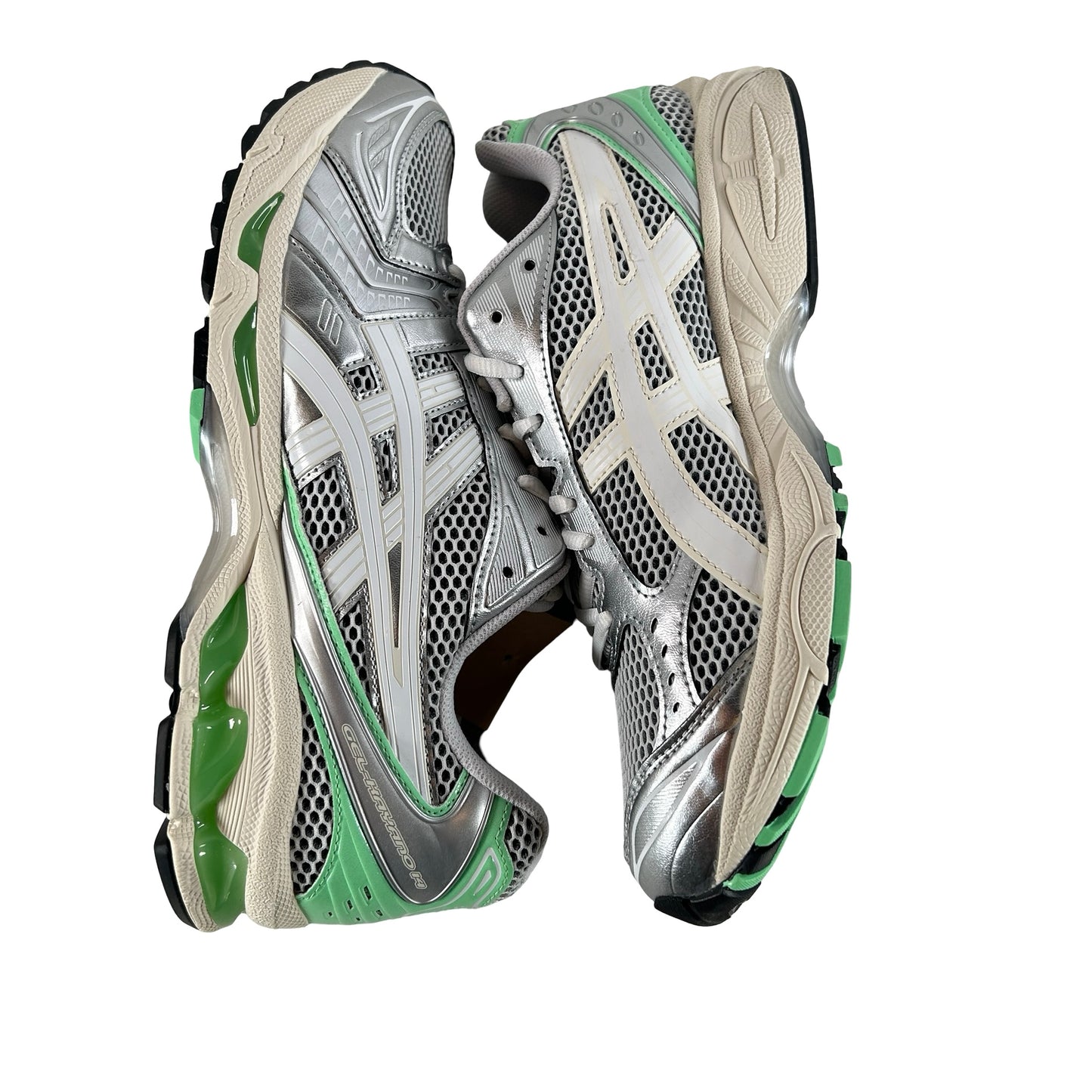 1203A740 102 ASICS Gel-Kayano 14 Silver Lime [USED] - 11 M (VNDS)