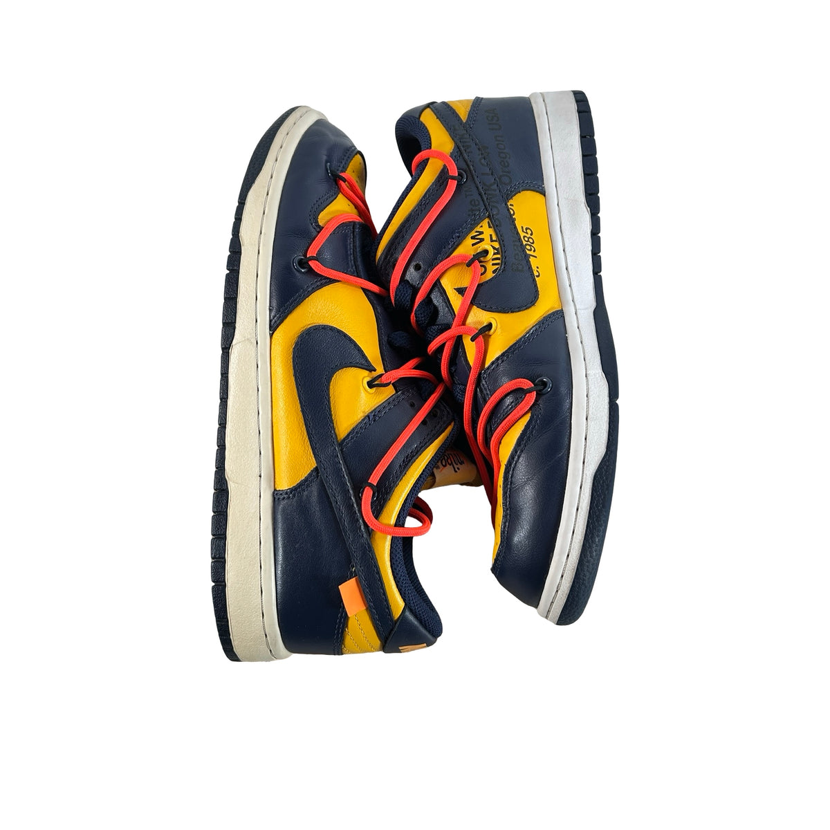 CT0856 700 Dunk Low Off-White University Gold [USED] - 8 M (Used)