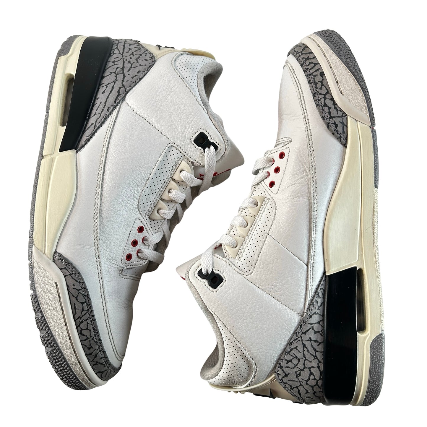 DN3707 100 Jordan 3 Retro White Cement Reimagined [USED] - 9.5 M (Used8)