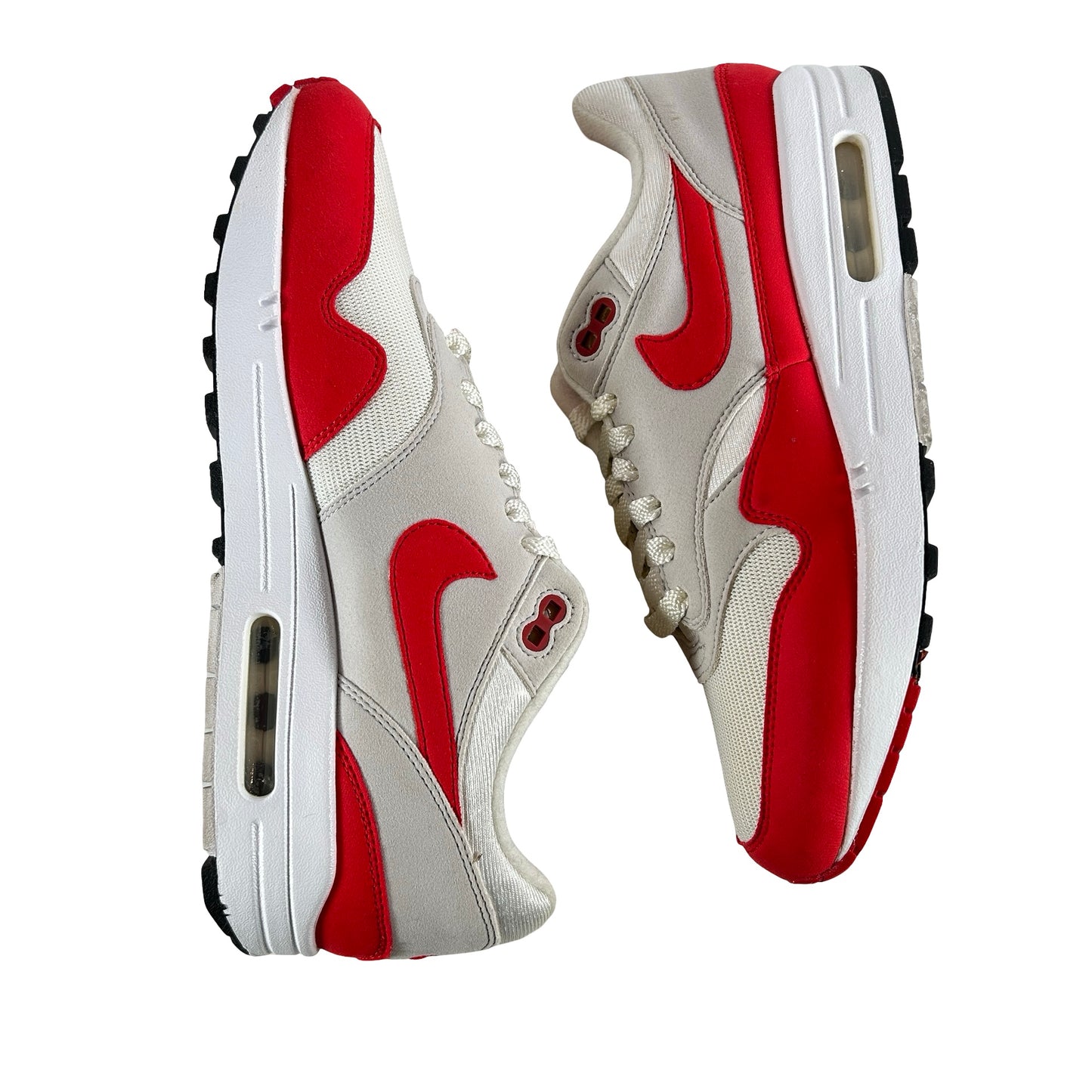 908375 103 Nike Air Max 1 Anniversary Red (2017/2018 Restock Pair) [USED] - 8.5 M (Used)