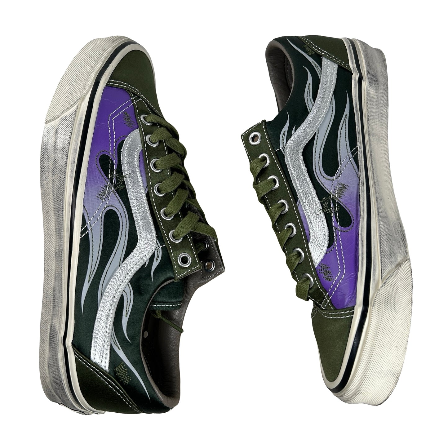 VN000D9RGRK Vans LX Old Skool Archive Flame Green [USED] - 8.5 M (Used)
